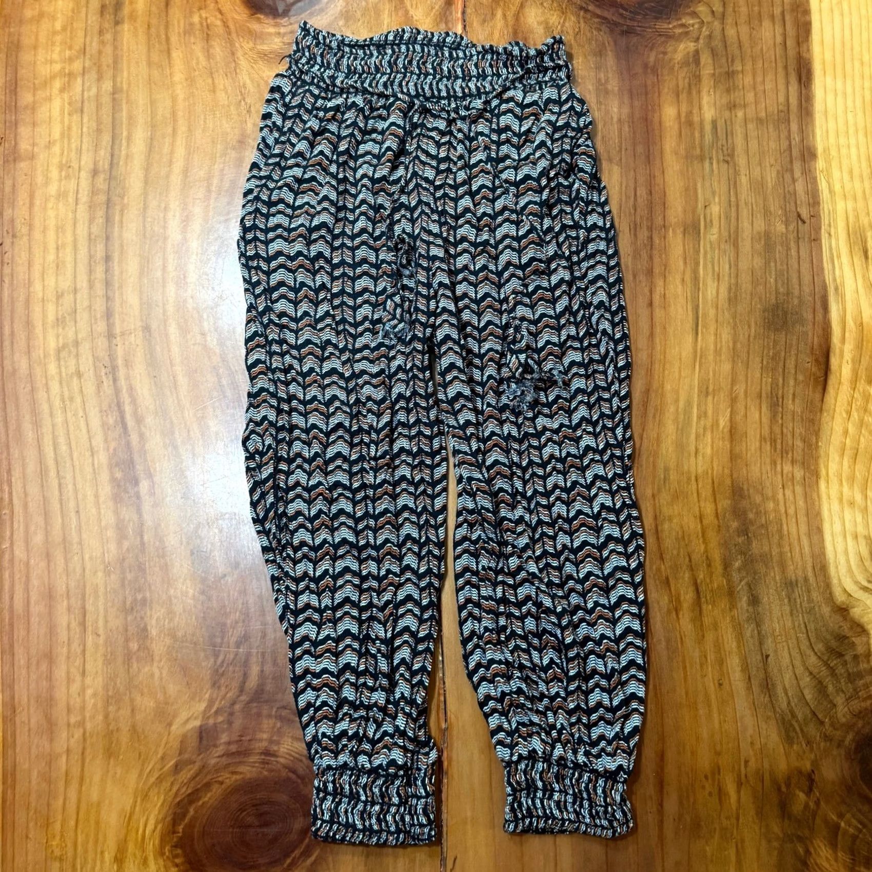 Anthropologie By Anthropologie Pants Medium Women's Jogger Boho Viscose Geometric Tassle A3-2 Size 42" / US 20 - 2 Thumbnail