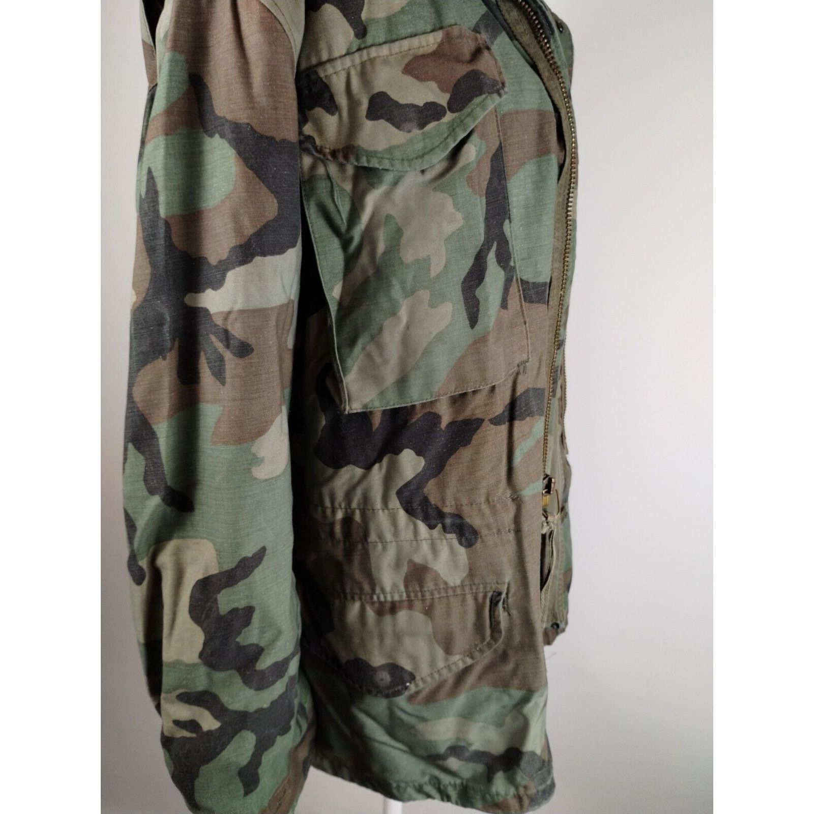 Vintage US Military Cold Weather Coat Small Wood Camo - Blemished Size US S / EU 44-46 / 1 - 3 Thumbnail