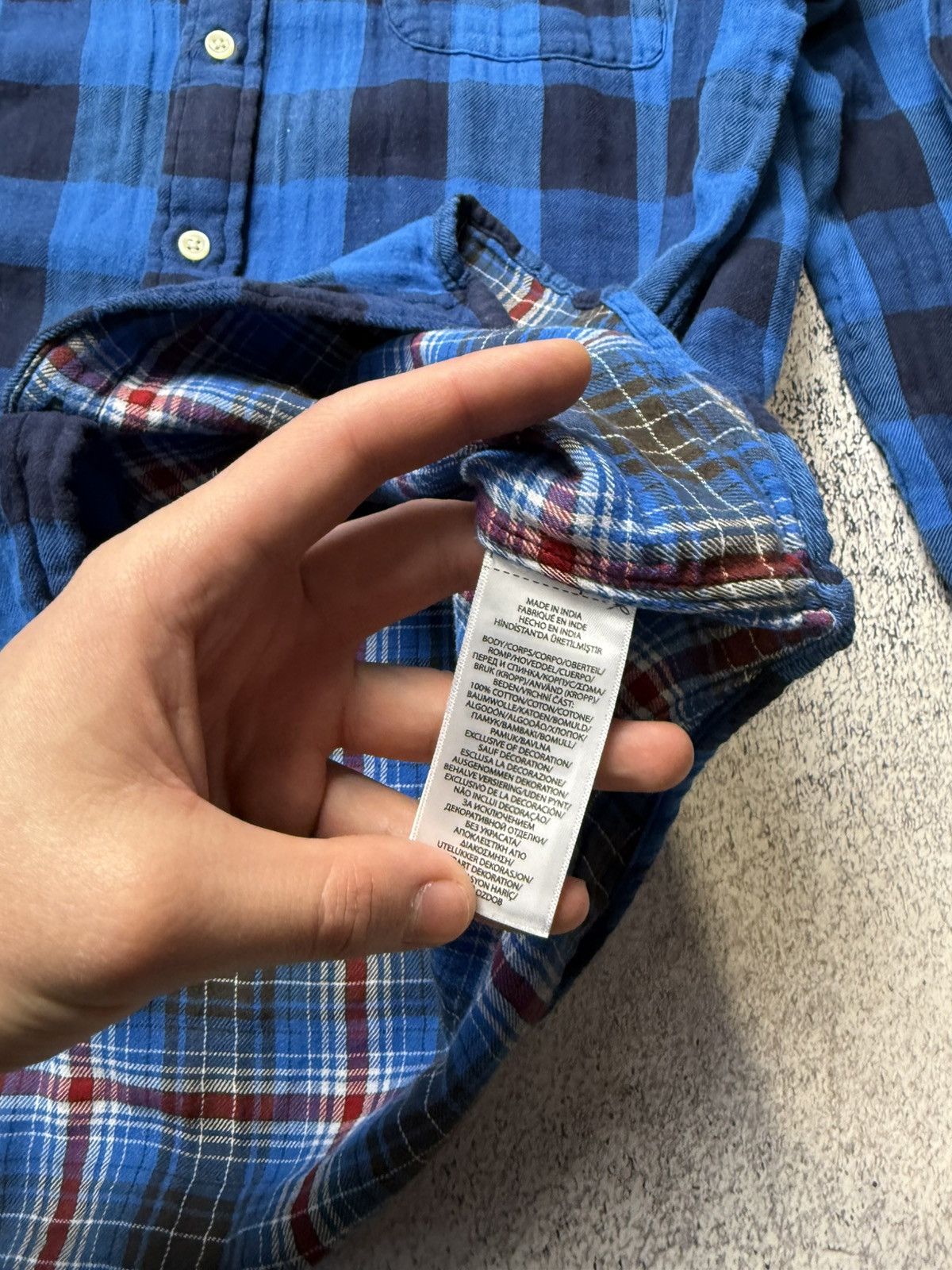 Flannel Vintage RALPH LAUREN Flanel Plaid Shirt USA Size US L / EU 52-54 / 3 - 21 Thumbnail