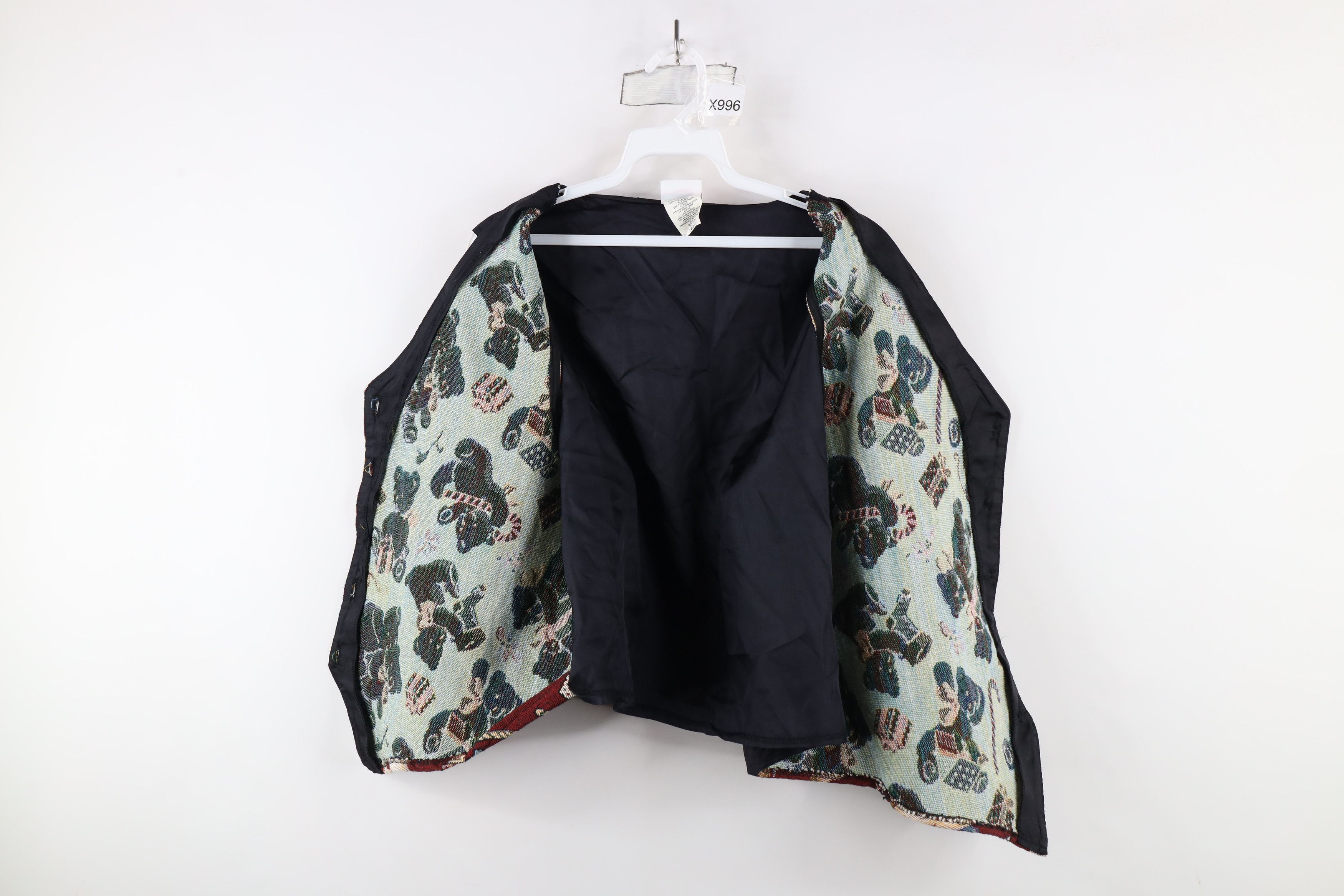 Vintage Vintage 90s Streetwear Christmas Bear Button Vest Jacket USA Size XL / US 12-14 / IT 48-50 - 8 Thumbnail