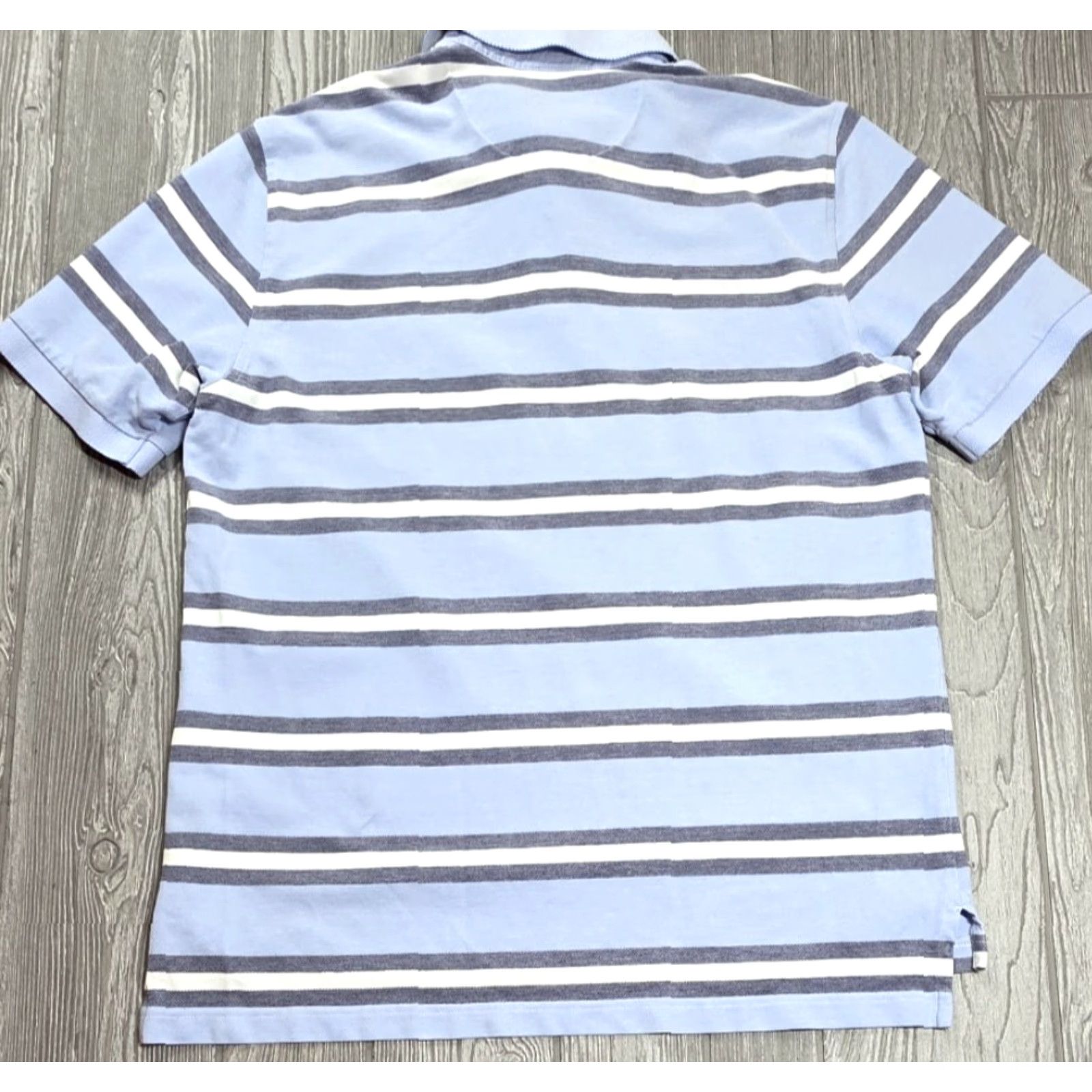 Brooks Brothers Brooks Brothers Polo Short Sleeve Blue White Mens L Performance Golden Fleece Size US L / EU 52-54 / 3 - 6 Thumbnail