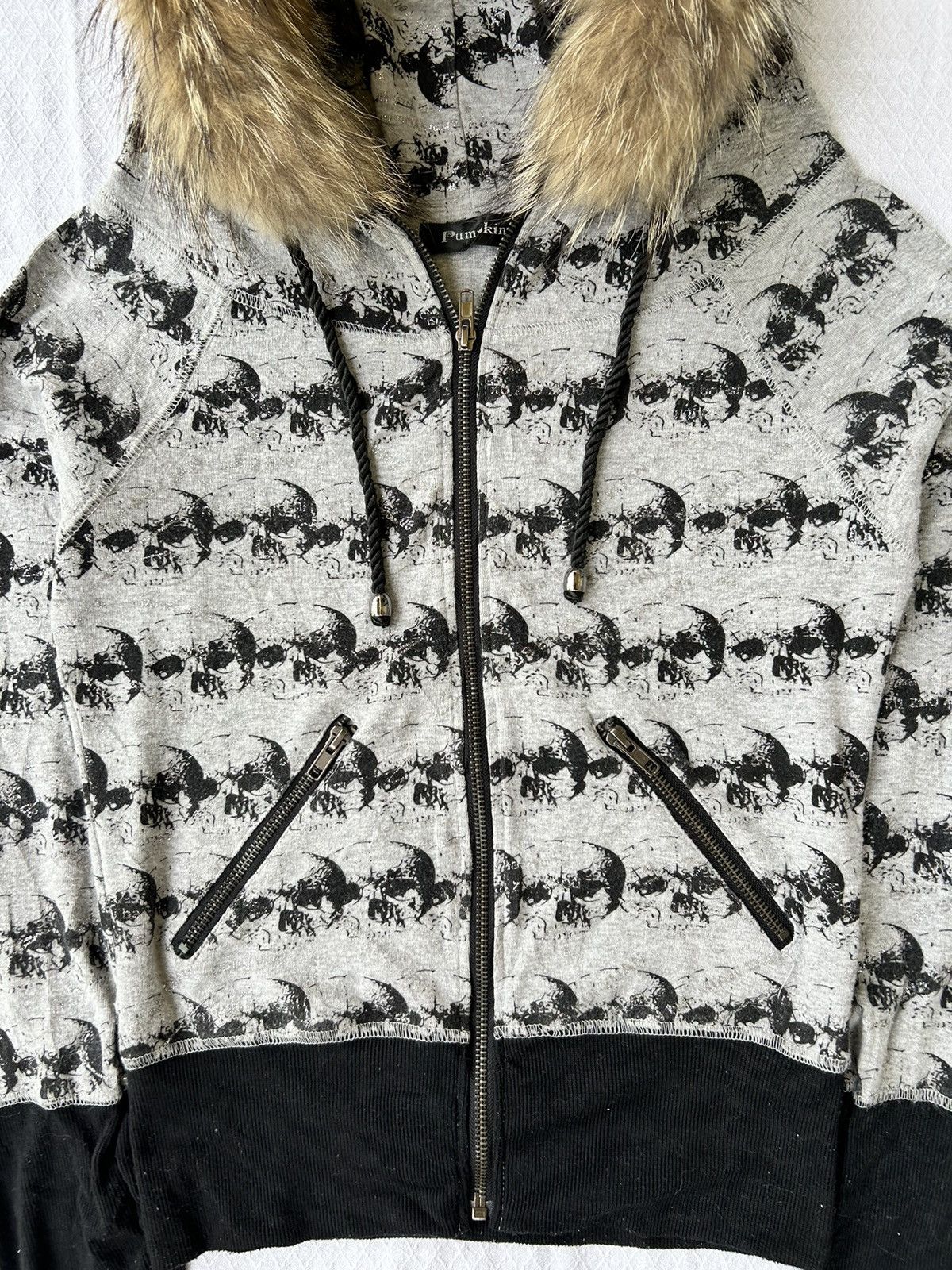 Japanese Brand Fur zip hoodie pumpkin skull style Ifsixwasnine lgb Size US S / EU 44-46 / 1 - 8 Thumbnail