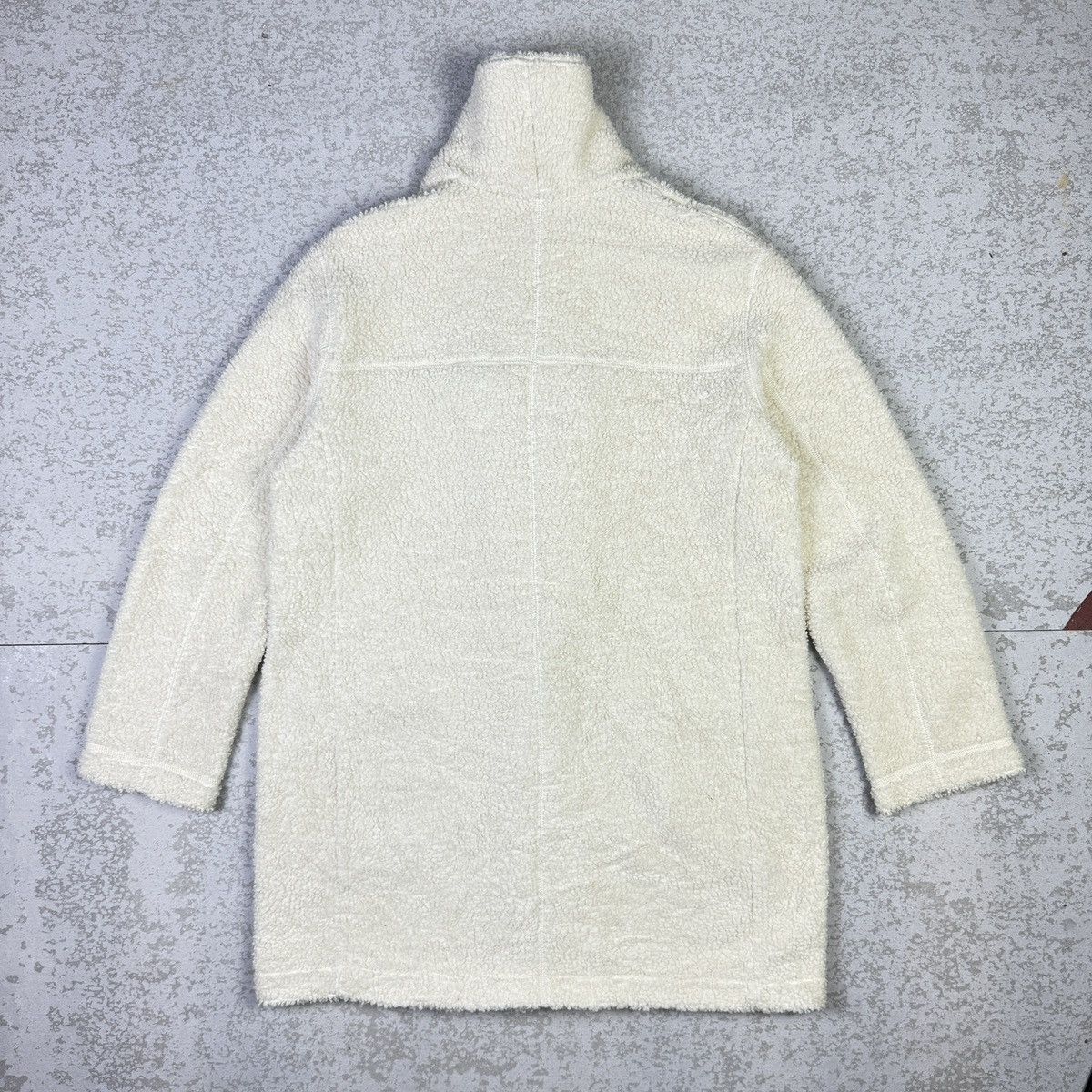 Japanese Brand × Uniqlo 💥Uniqlo Sherpa Cream Fleece Coat Sweater Size US L / EU 52-54 / 3 - 5 Thumbnail