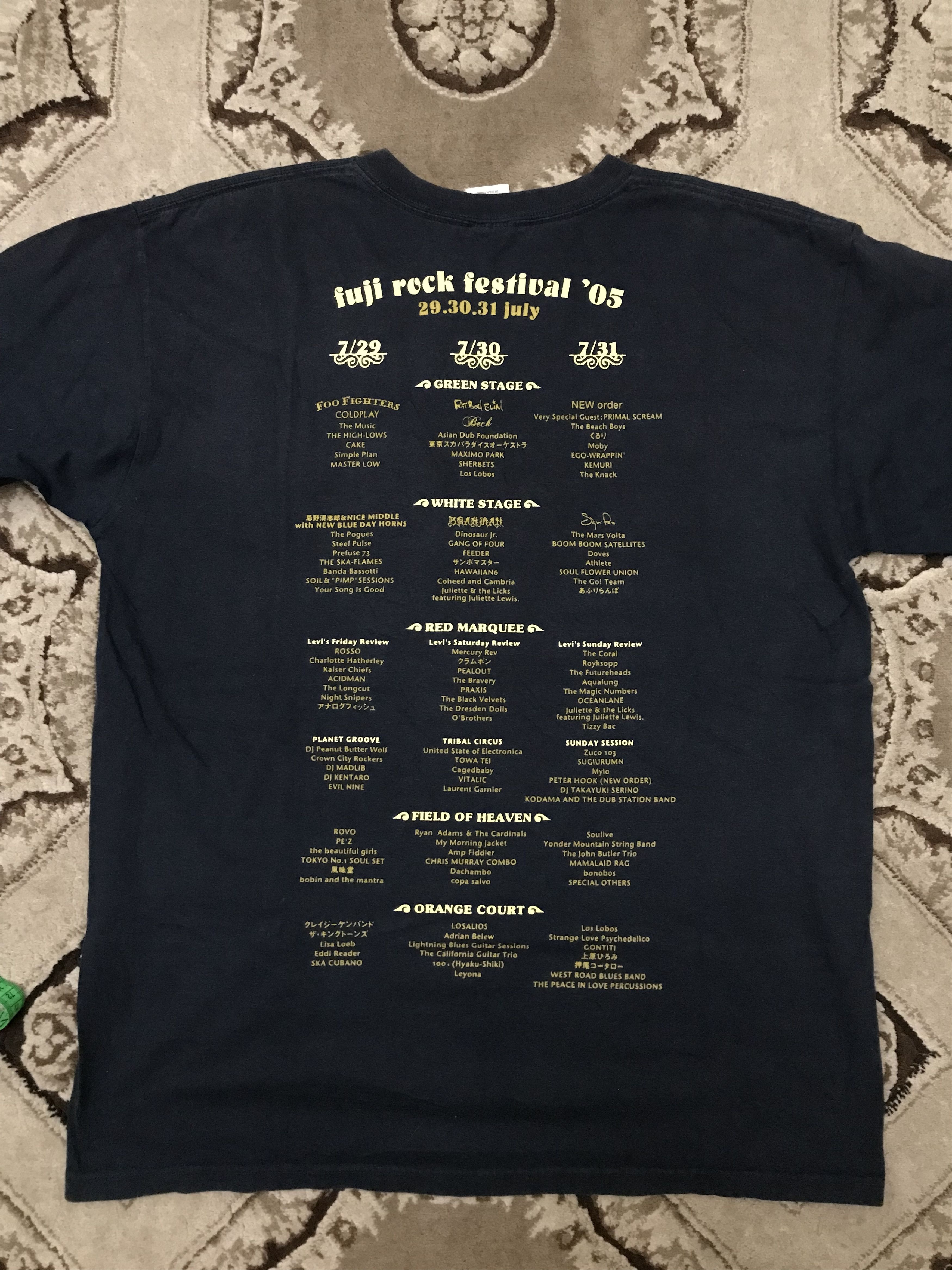 Band Tees Vintage Fuji Rock Festival 2005 Japan Coldplay Size US L / EU 52-54 / 3 - 3 Thumbnail