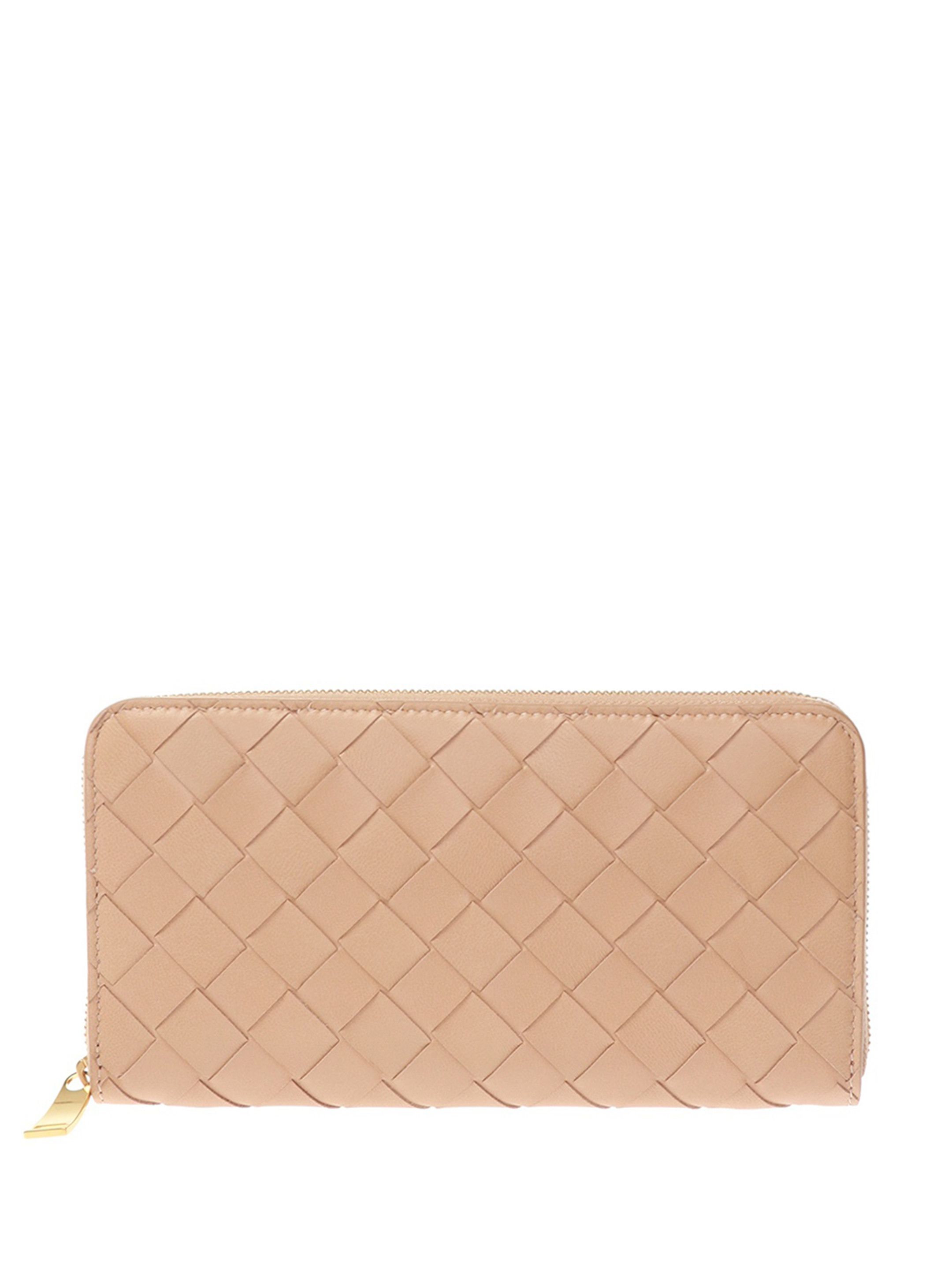 Bottega Veneta o1n1vont1224 Size: OS / Zip Around Wallet in Beige Size ONE SIZE - 1 Thumbnail