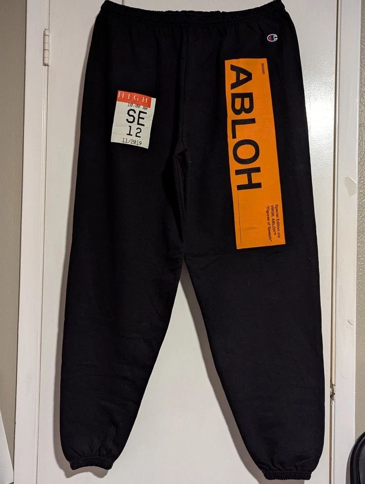 (B).Stroy Virgil Abloh X BSTROY x HIGH 2019 Sweatpants XXL RARE Size US 40 / EU 56 - 2 Thumbnail