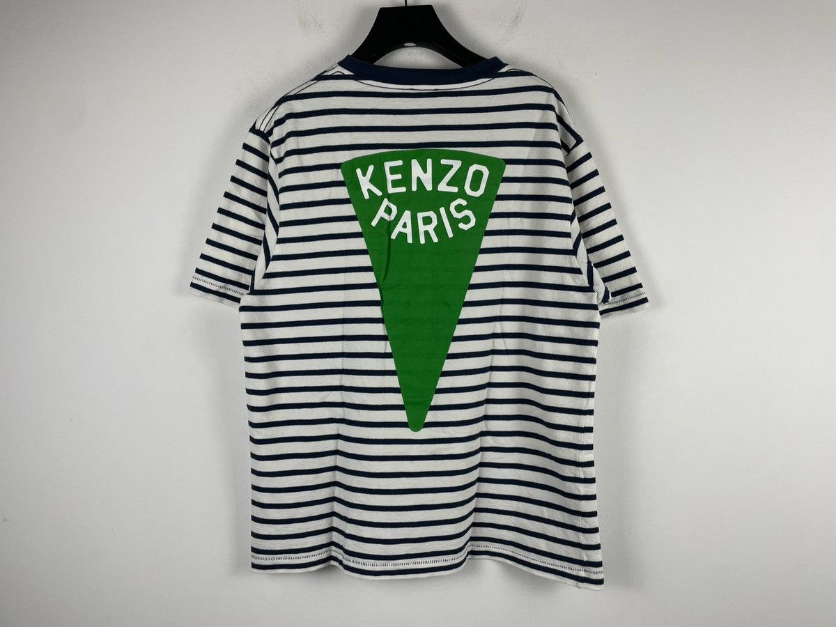 Kenzo Kenzo SS23 Striped Small Logo Short-Sleeves Tee Size US S / EU 44-46 / 1 - 6 Thumbnail