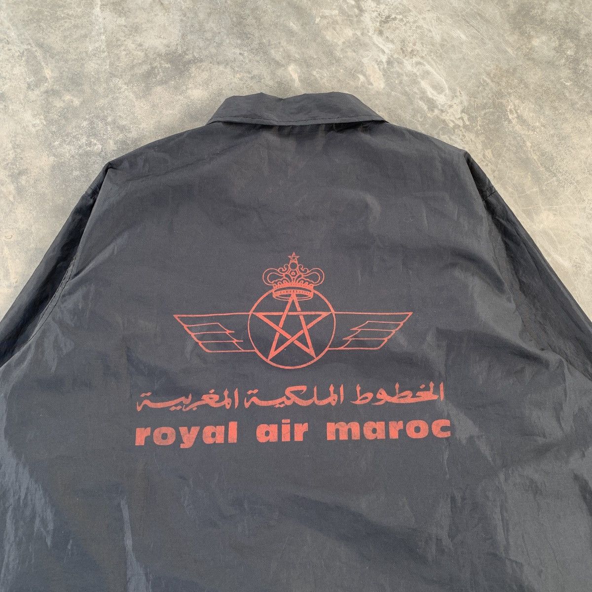 A.P.C. Vintage A.P.C Royal Air Maroc Black Coach Jacket Size US M / EU 48-50 / 2 - 2 Thumbnail