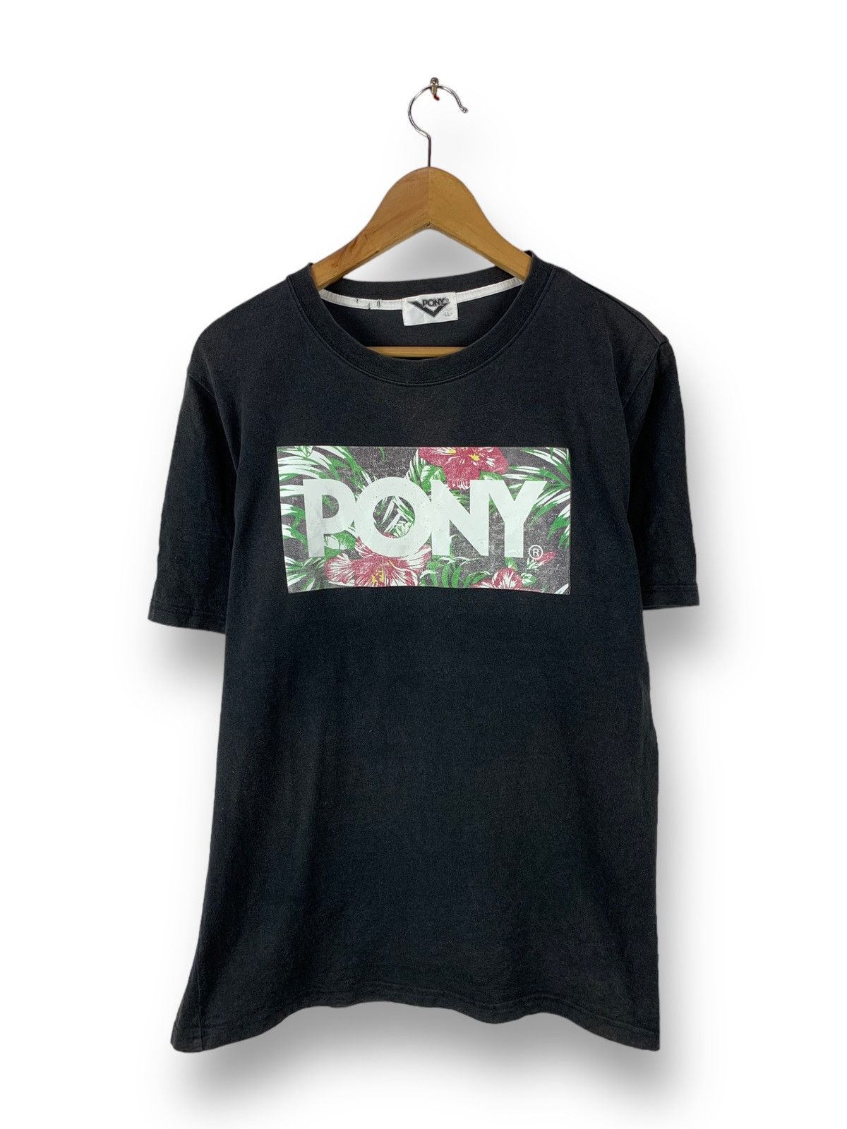 PONY Steals! Vintage Pony Box Logo Floral Tee Size US L / EU 52-54 / 3 - 1 Thumbnail