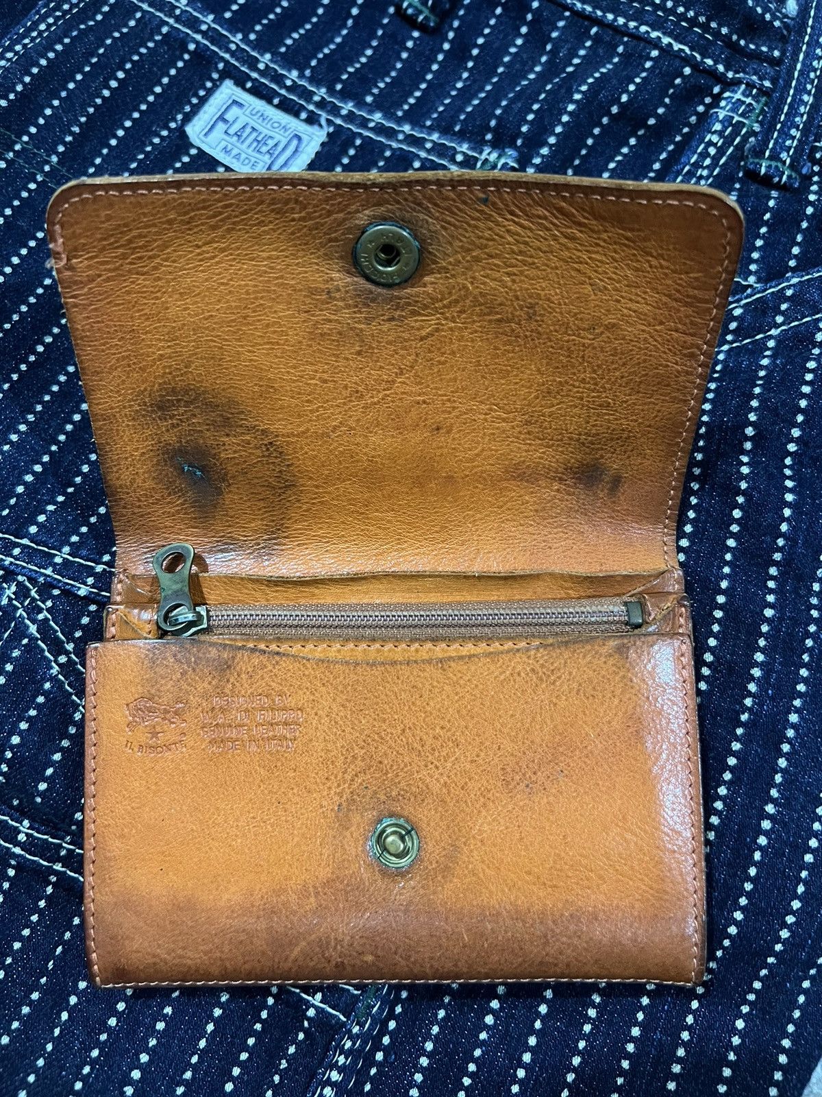 Il Bisonte Il Bisonte 🇮🇹 Hand Craft Leather Patina Bifold Wallets Size ONE SIZE - 5 Thumbnail