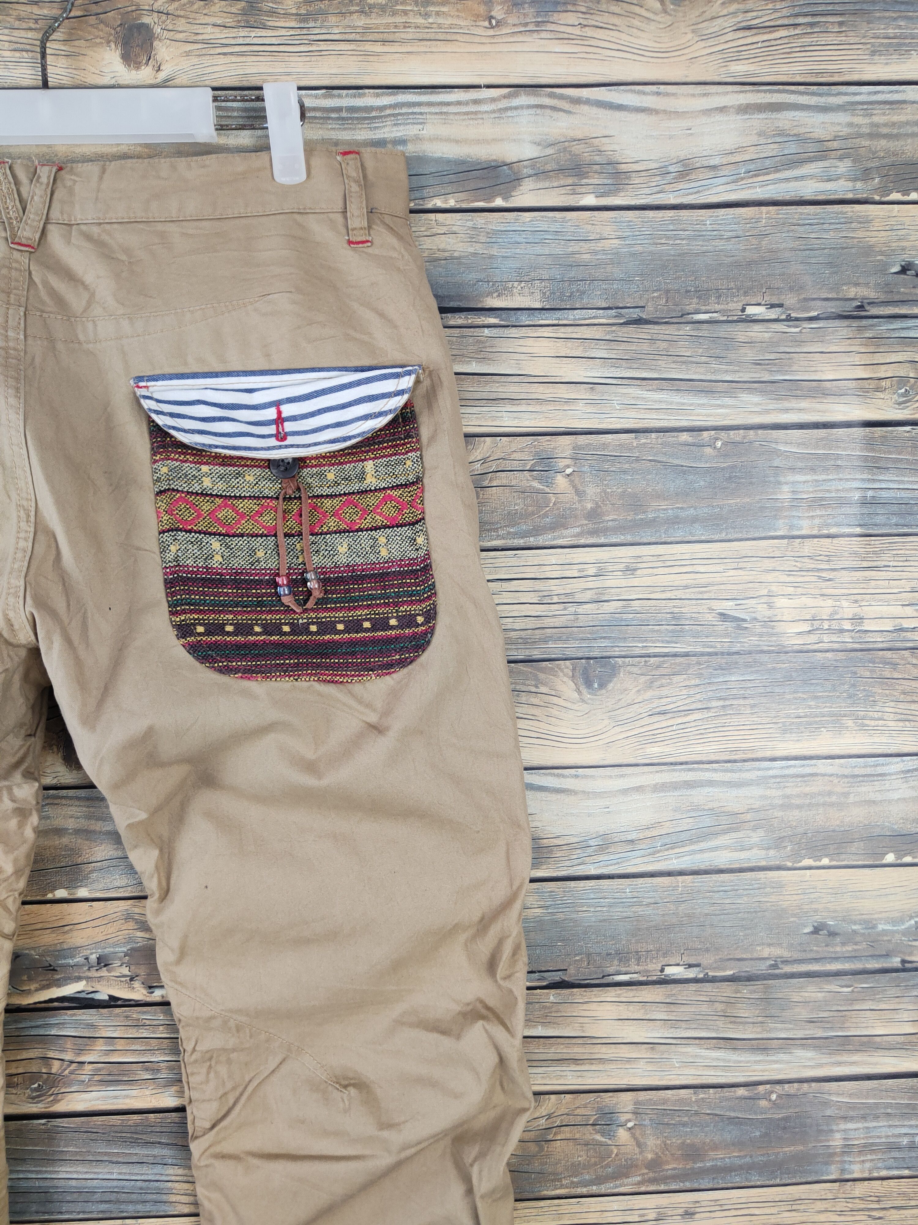Japanese Brand Dominate Brown Multipocket Casual Pants #W1796 Size US 34 / EU 50 - 10 Thumbnail