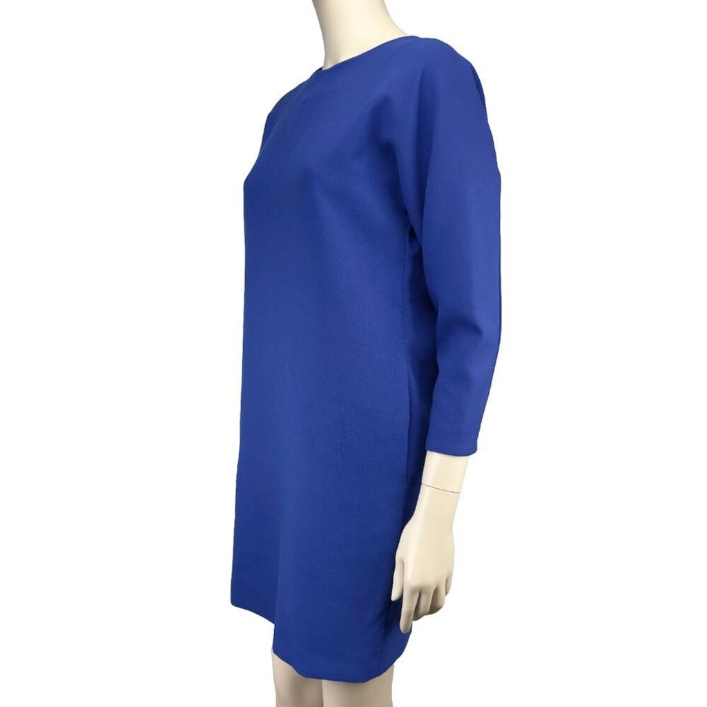 Cos COS Minimalist Bright Blue Shift Contemporary Dress Size 2 Size XS / US 0-2 / IT 36-38 - 2 Thumbnail