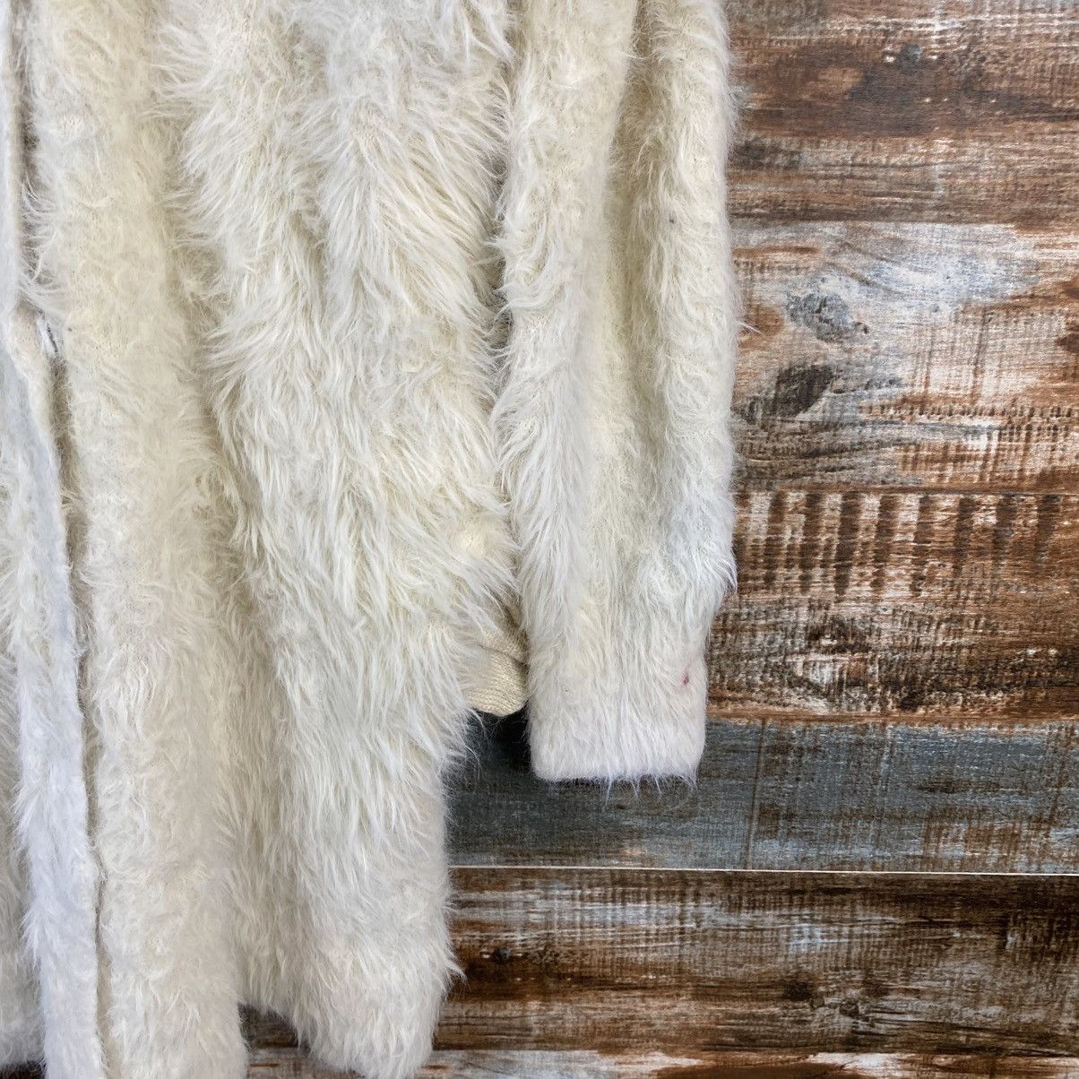 Vintage DL Aunt Maries White Mohair Cardigan Knitwear #C1169 Size M / US 6-8 / IT 42-44 - 8 Thumbnail
