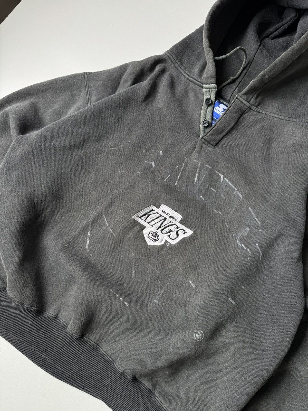 NHL × Vintage Vintage 1992 Los Angeles Kings Hoodie Starter Washed NHL y2k Size US M / EU 48-50 / 2 - 8 Thumbnail