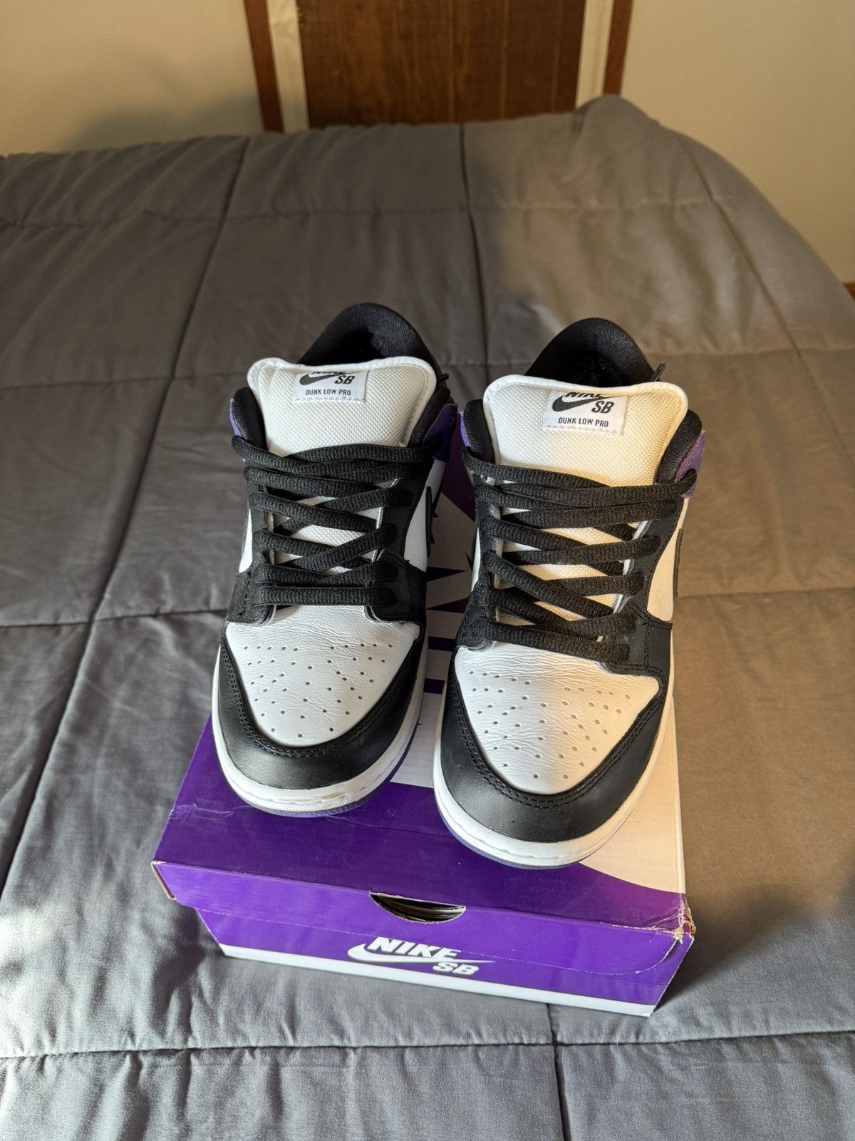 Nike SB Nike SB Dunk Low Pro Court Purple Size US 10 / EU 43 - 2 Thumbnail