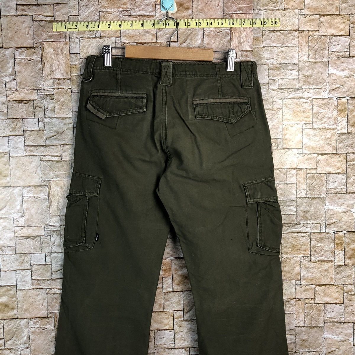 Airwalk Airwalk Green Cargo Multipocket Pants #A158 Size US 29 - 17 Thumbnail