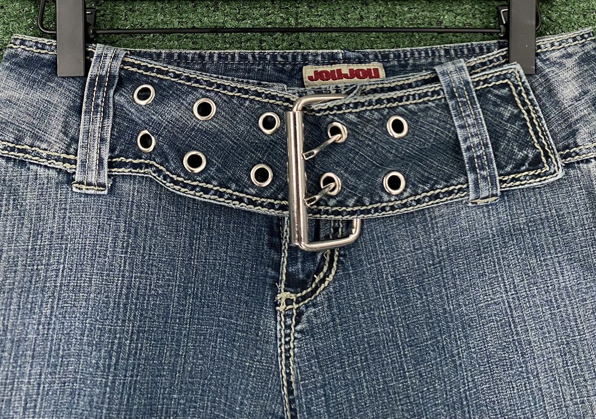 Other Vintage Y2K JouJou Bellbottom Flare Belted Jeans 28” Waist Size 28" / US 6 / IT 42 - 3 Thumbnail