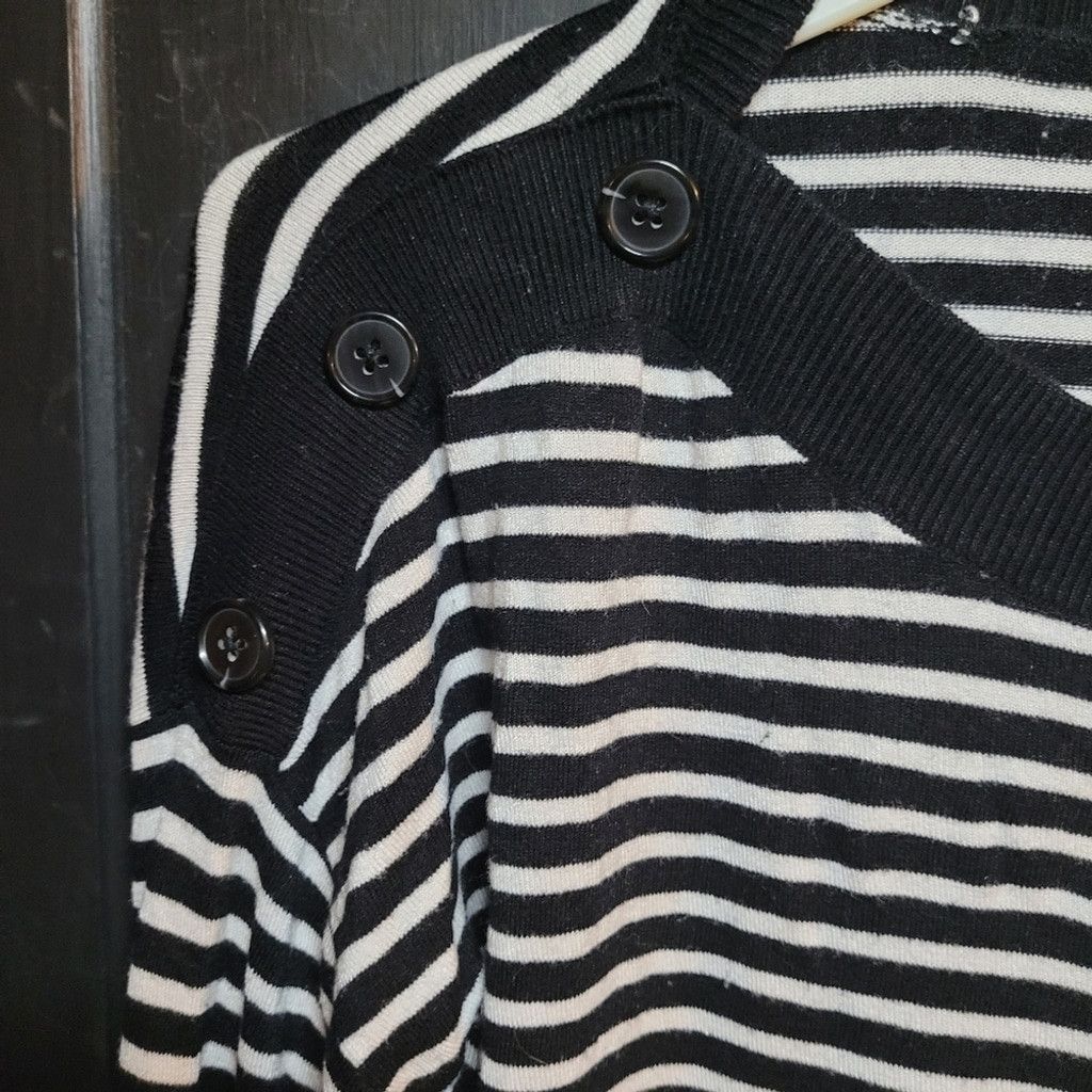 AVA CATHERSIDE Catherine, womens black/white sweater, size L, nwot Size L / US 10 / IT 46 - 2 Thumbnail