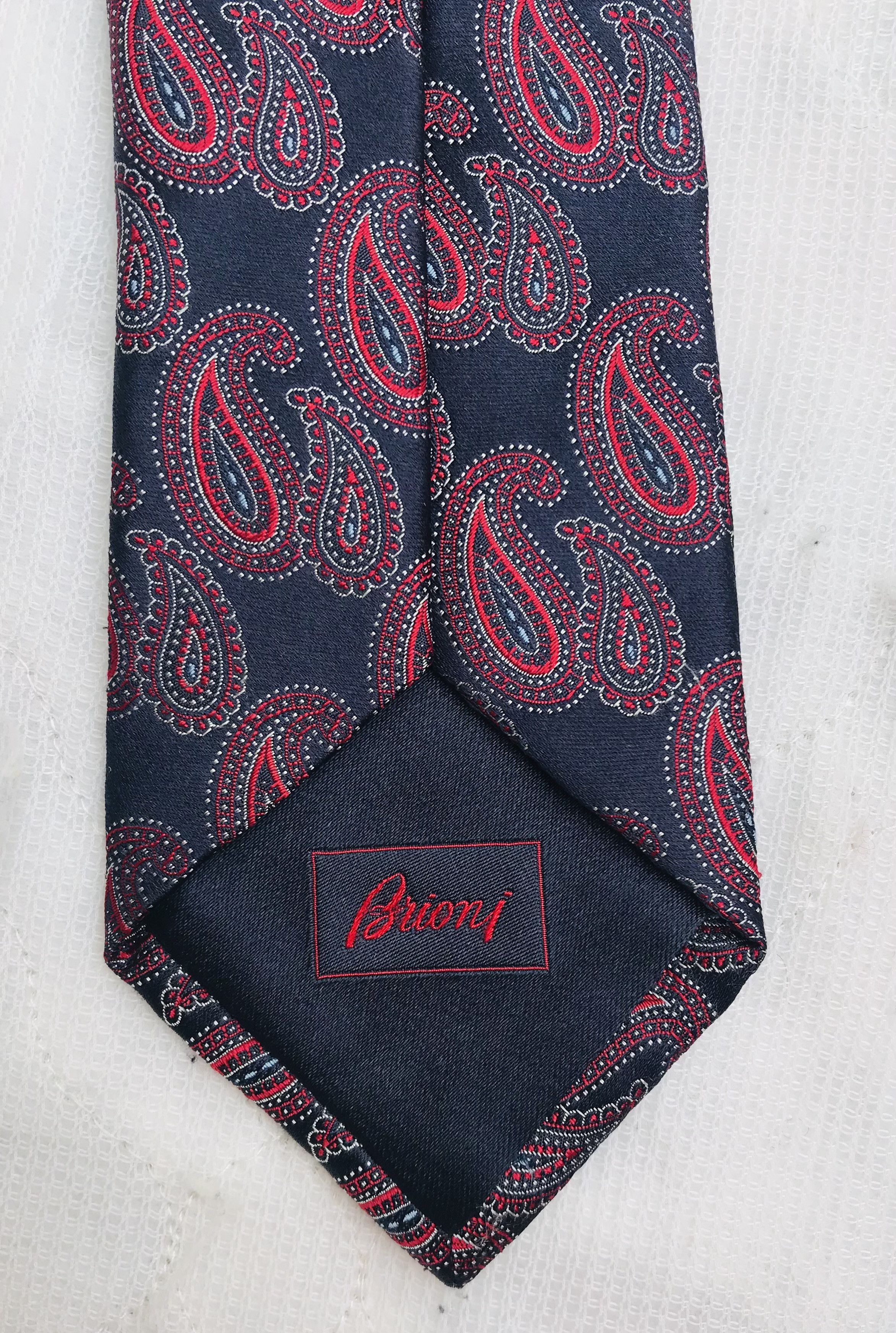 Brioni Brioni Tie Designer Necktie Geometric Silk Paisley Floral Size ONE SIZE - 4 Thumbnail