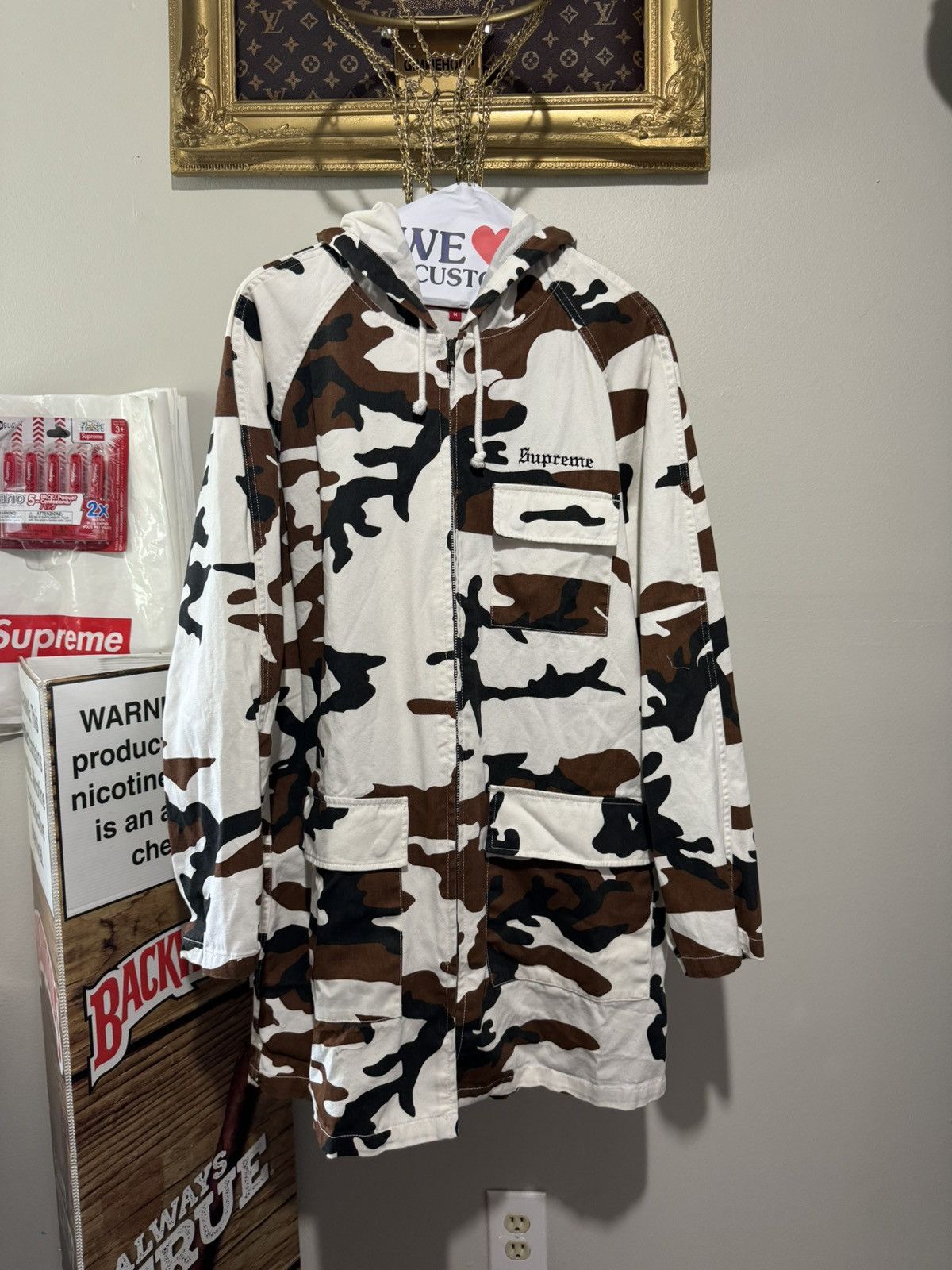 Supreme Supreme Twill Zip up Parka Brown Camo Medium Size US M / EU 48-50 / 2 - 5 Thumbnail