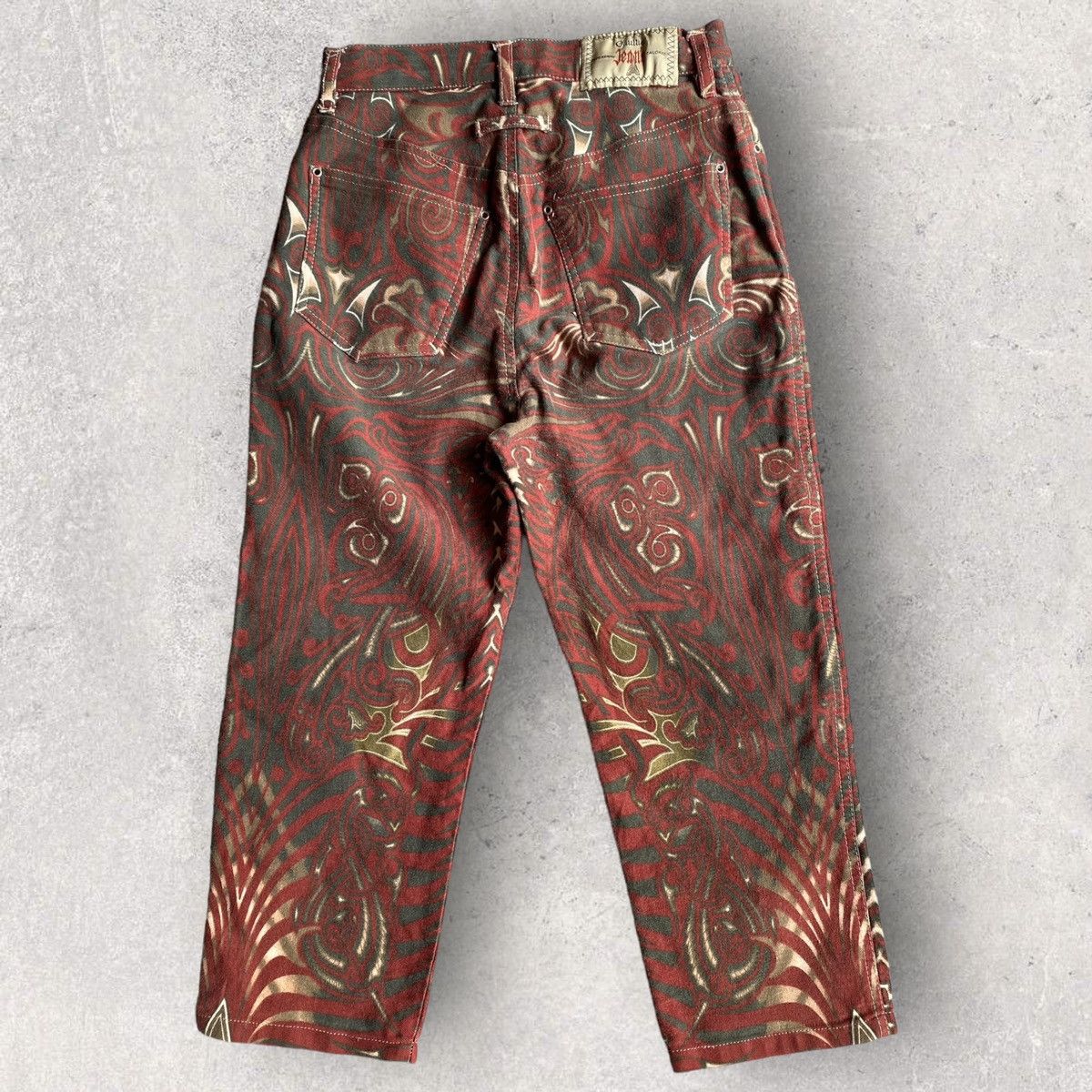 Jean Paul Gaultier SS96 Cyber Tribal Cropped Pants Size 26" / US 2 / IT 38 - 5 Thumbnail
