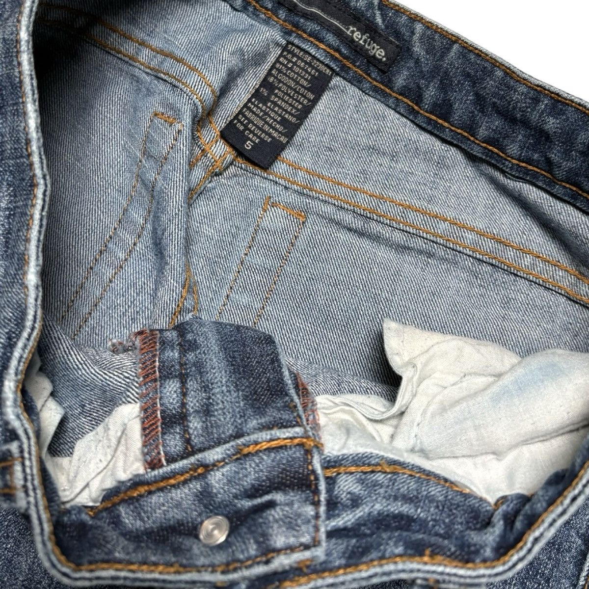 Other Vintage Y2K Refuge Light Wash Jeans Flare Low Rise Sz 5 28" Size 28" / US 6 / IT 42 - 3 Thumbnail