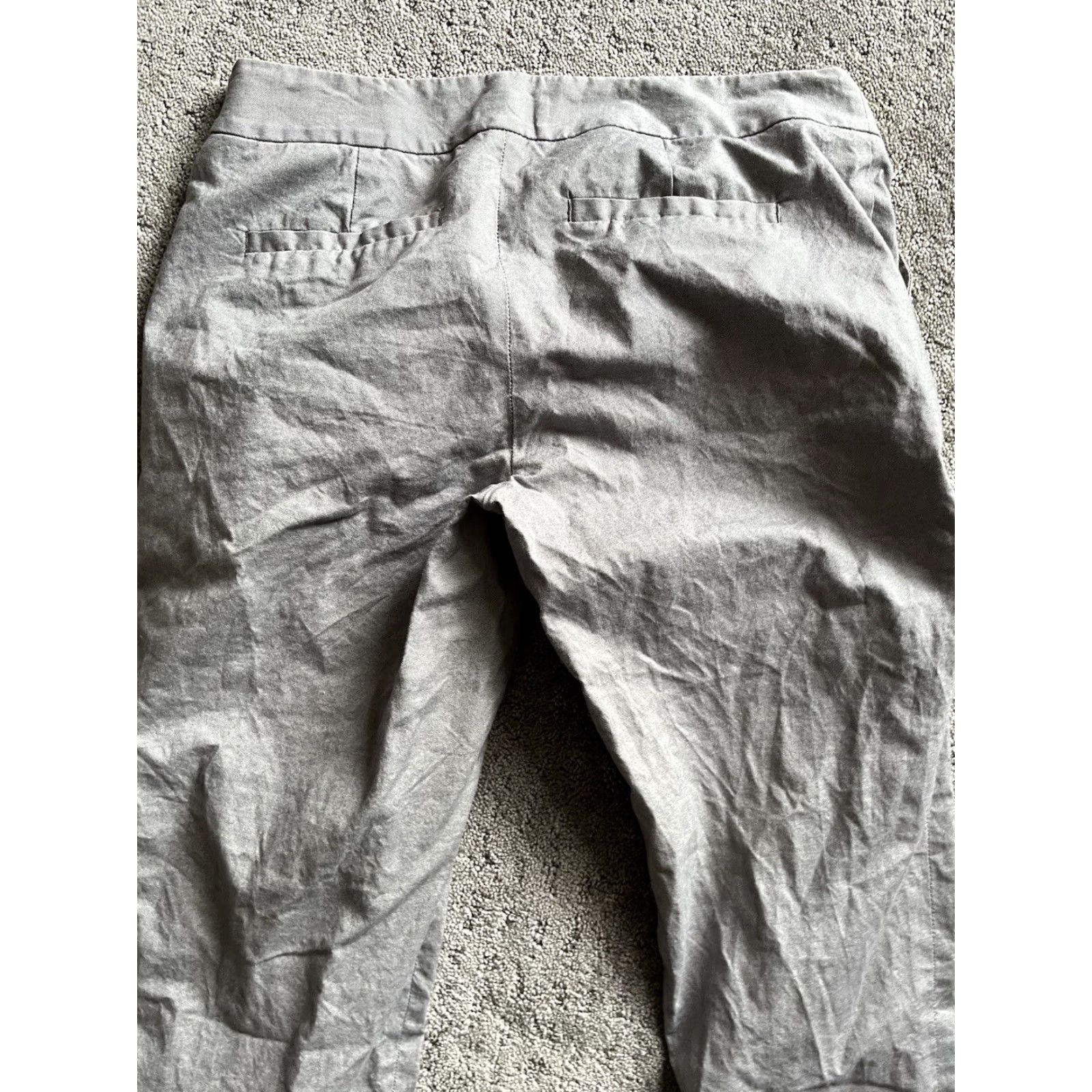 Banana Republic Banana Republic Dress Pants Martin-Fit Womens Gray Solid Size 0 Wool Business Workwear Casual Pants Straight Inseam 25in Womens Size 25" / US 0 / IT 36 - 3 Thumbnail