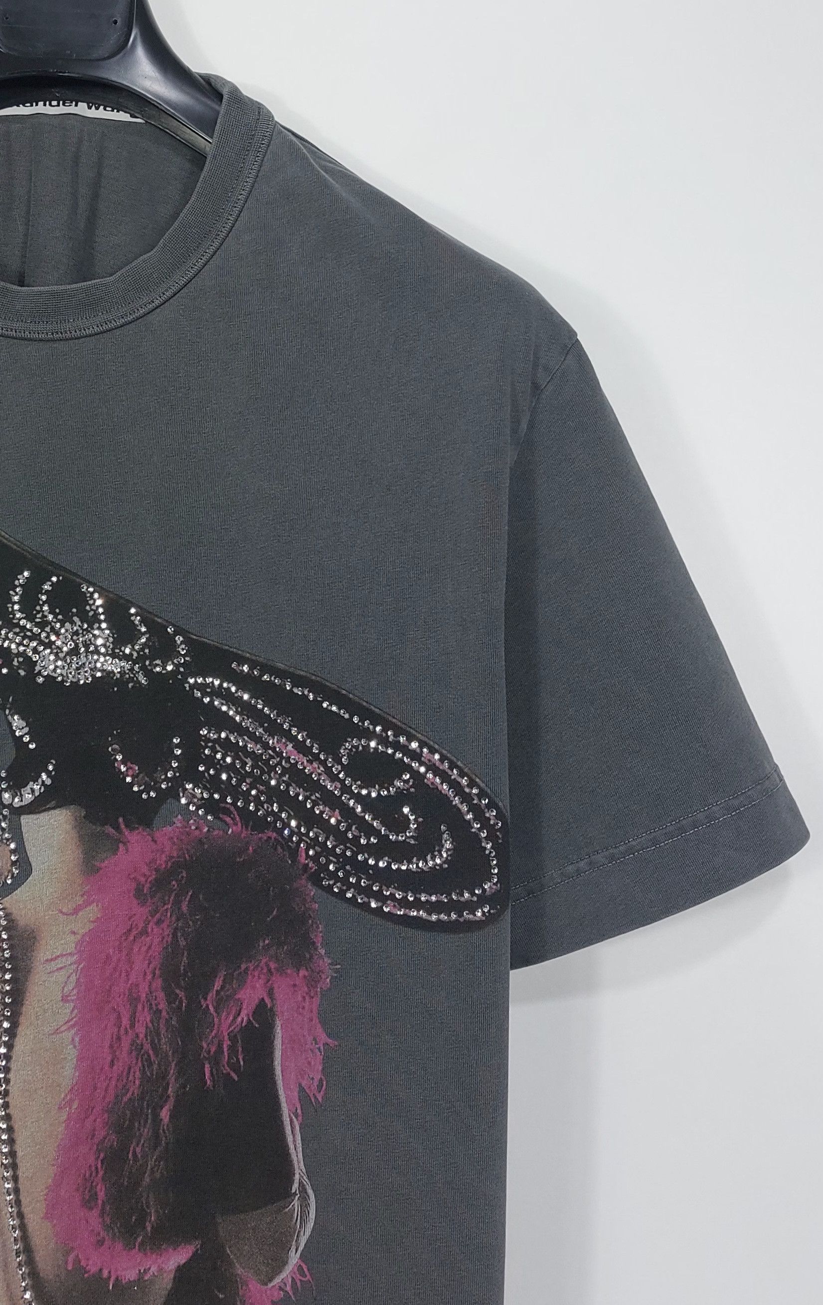 Alexander Wang rhinestone print tshirt - washed black M Size US M / EU 48-50 / 2 - 5 Thumbnail