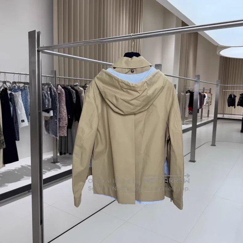 Loewe Loewe 25 Olive Green Fake Two-Piece Hooded Jacket Size XXS / US 00 / IT 34 - 2 Thumbnail