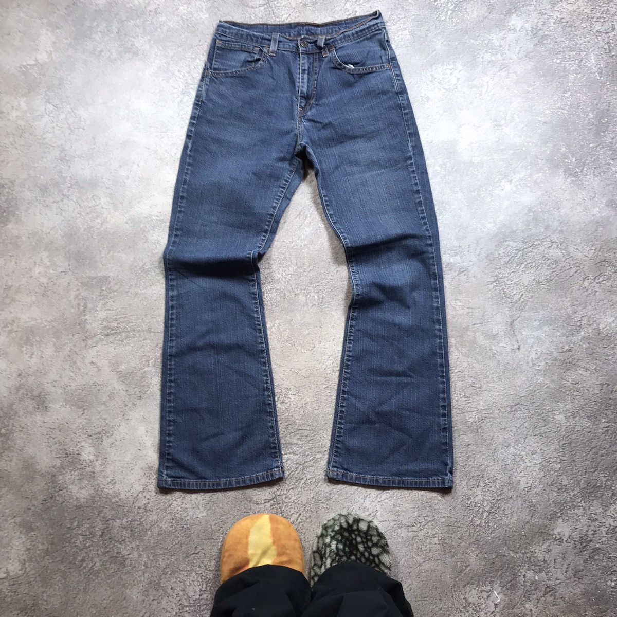 Vintage Vintage 90s Levis Baggy Wide Leg Faded Jeans Grunge Logo 28 Size 28" / US 6 / IT 42 - 3 Thumbnail