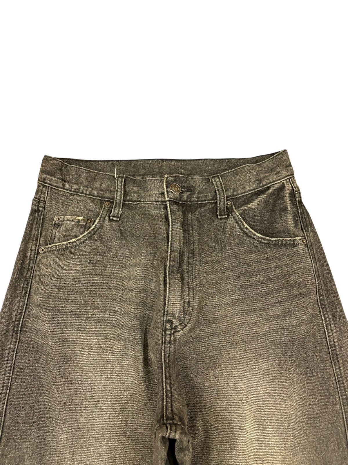 Other Vintage Japanese Faded Wash Distress Wide Leg Baggy Jeans Size 28" / US 6 / IT 42 - 4 Thumbnail