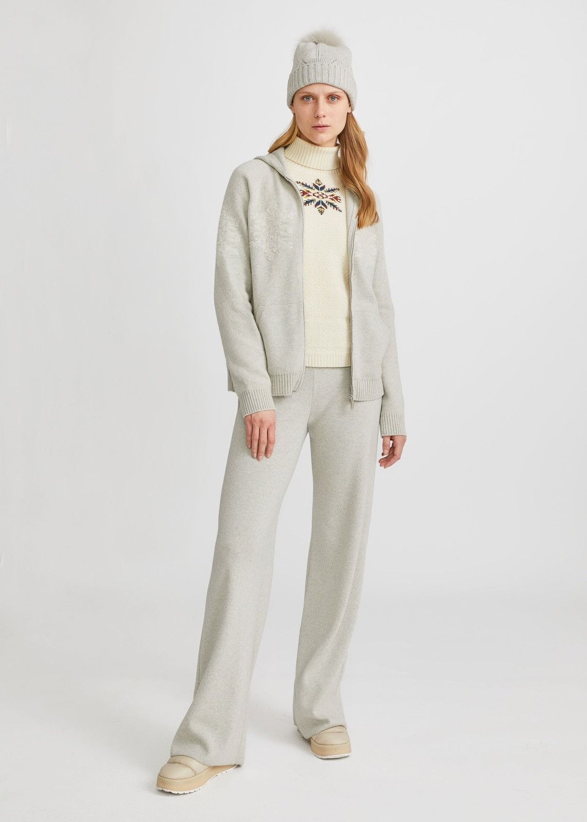 Loro Piana o1srvl11e1124 Baby Cashmere Straight Trouser in Grey Size 28" / US 6 / IT 42 - 2 Thumbnail
