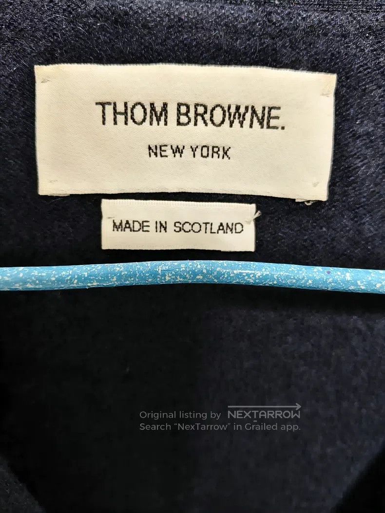 Thom Browne Thom Browne Navy Blue Cashmere Cardigan Size US XS / EU 42 / 0 - 2 Thumbnail