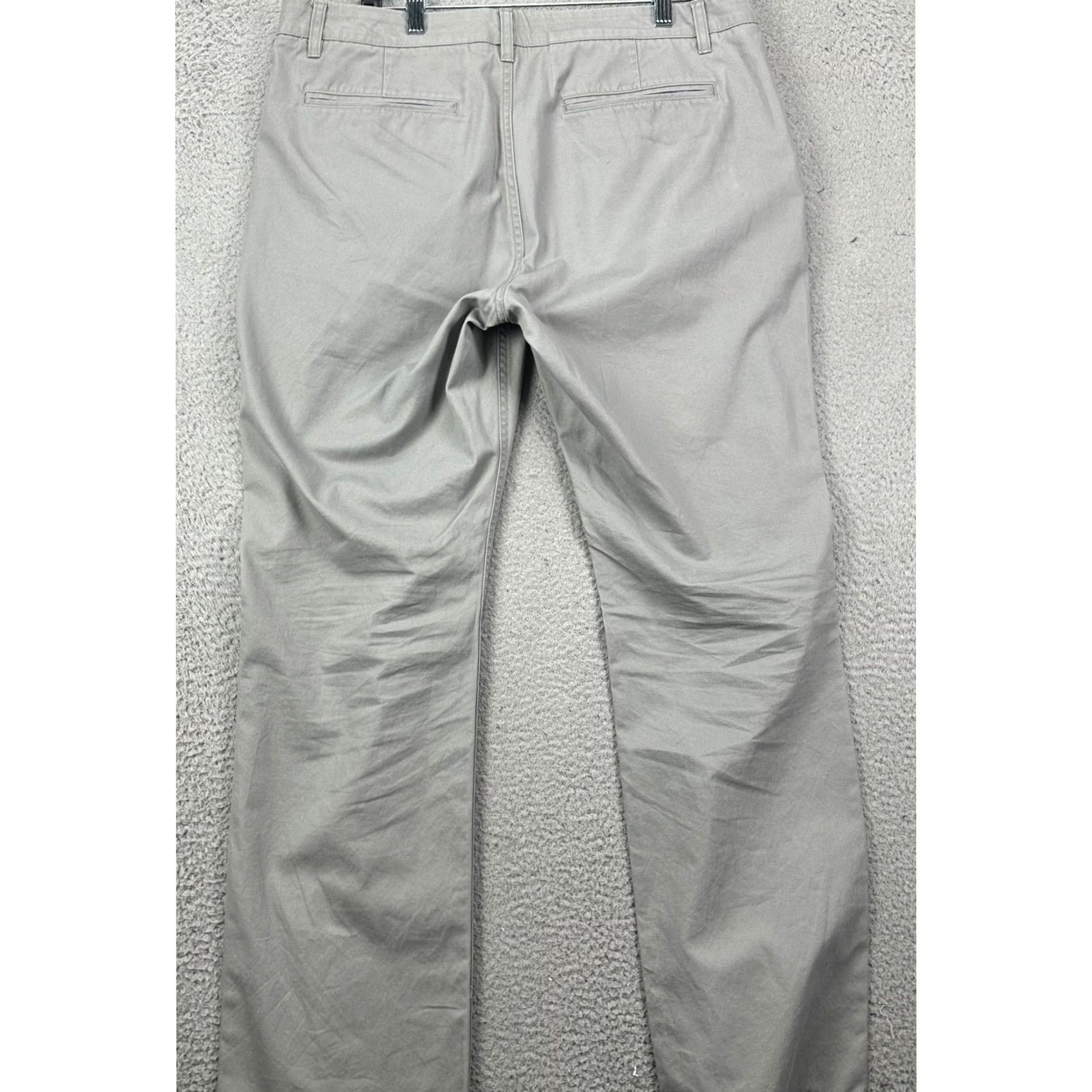 Bonobos Bonobos Chinos Pants Mens 36x32 Gray Straight Fit Pocket Cotton EUC Size US 36 / EU 52 - 2 Thumbnail