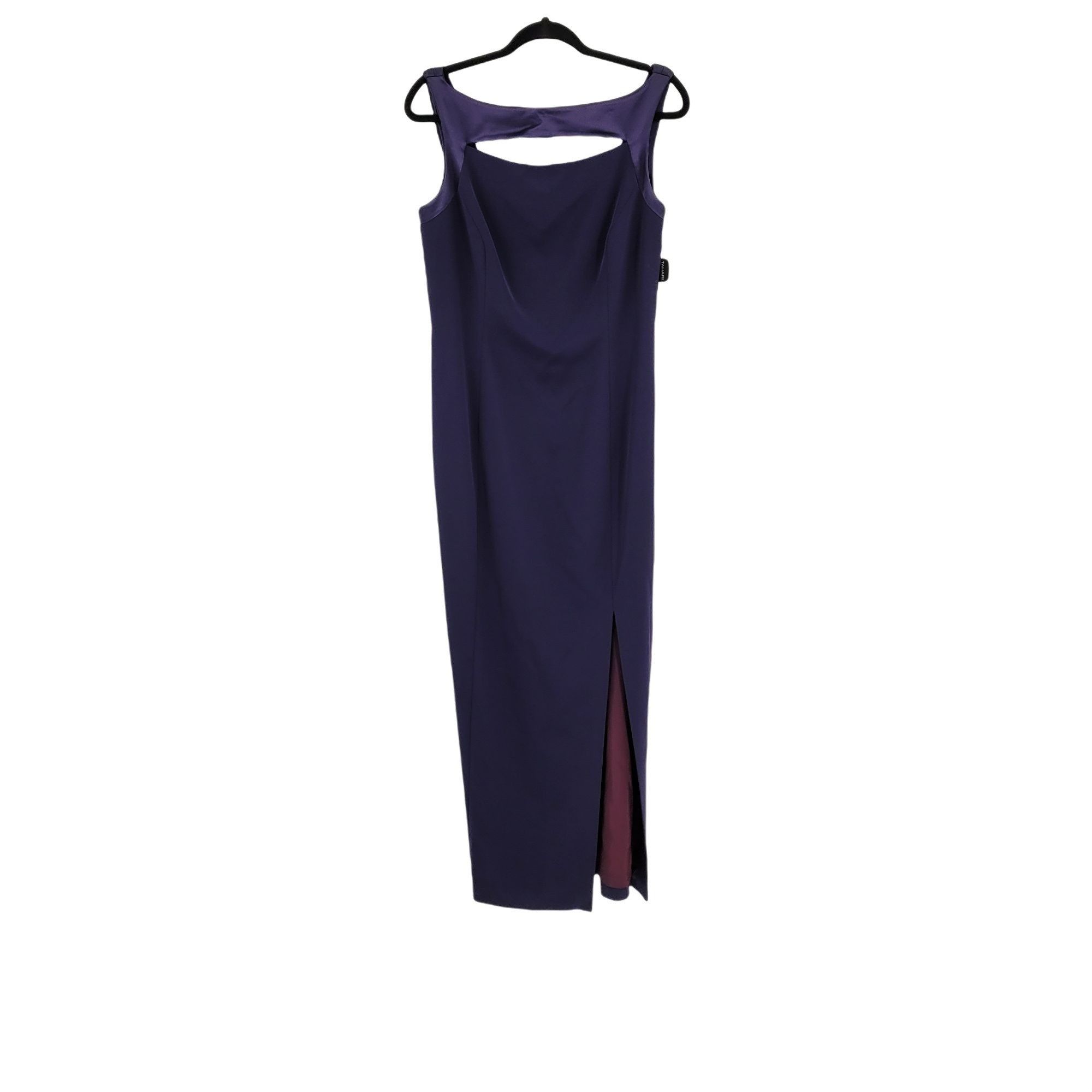 Elie Tahari Vtg Tahari Navy Gown Sz 12 Formal Peekaboo Cutout Draped Bac Size XL / US 12-14 / IT 48-50 - 1 Thumbnail