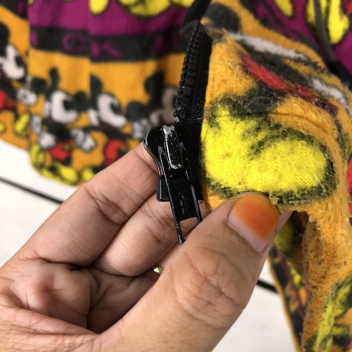Japanese Brand 📌Vintage Mickey Mouse Zipper Fleece Jackey Navajo Design Size US S / EU 44-46 / 1 - 18 Thumbnail