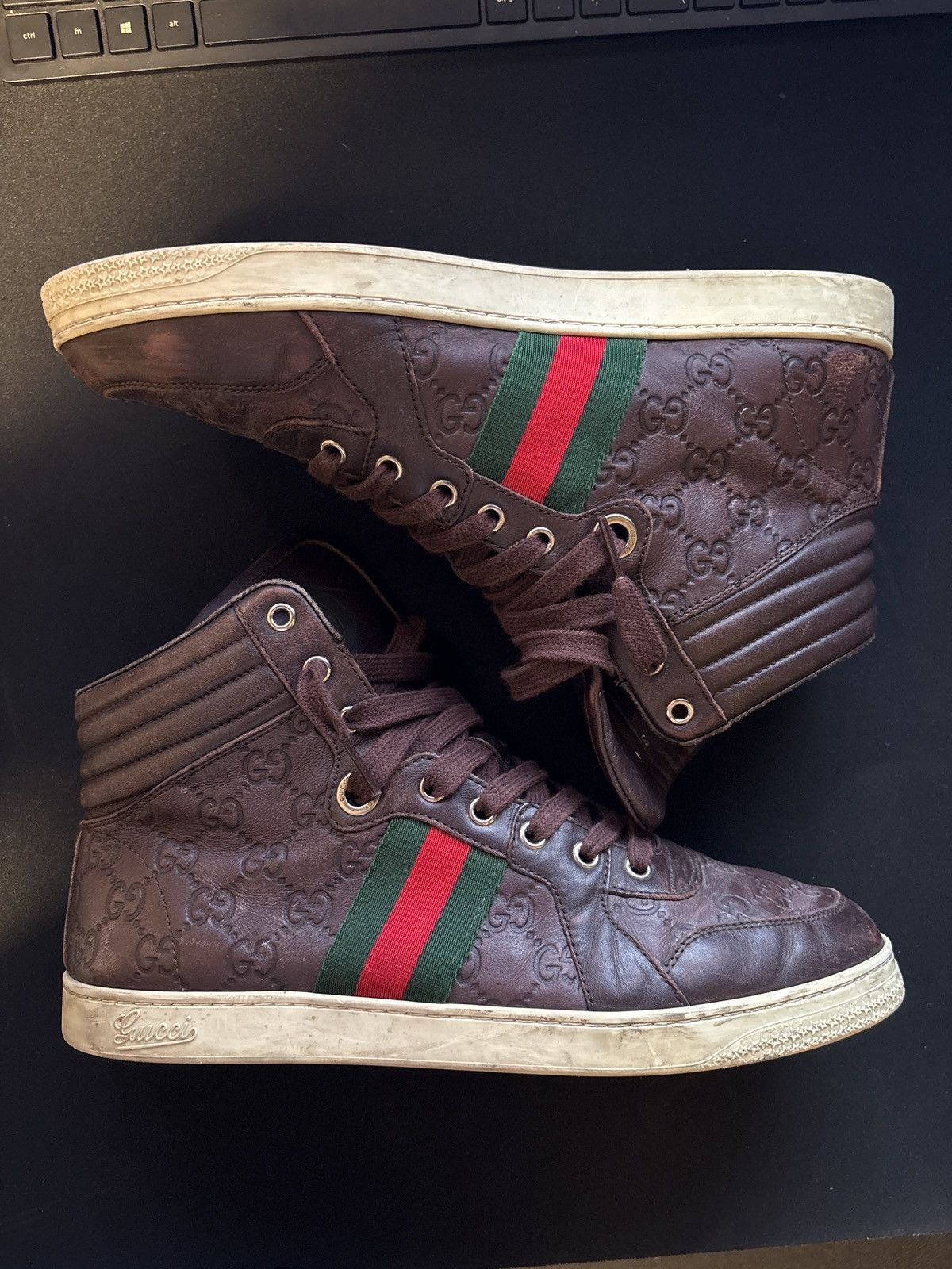 Gucci High Top Leather Sneaker