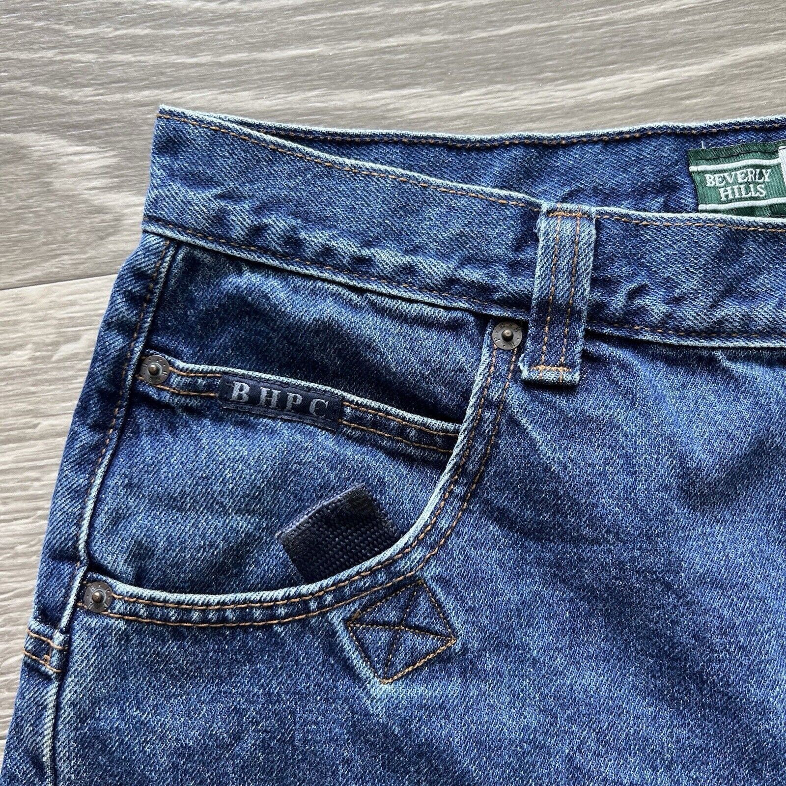 Beverly Hills Polo Club Vintage Y2K Blue Jean Shorts Beverly Hills Polo Club Baggy Size US 35 - 8 Thumbnail