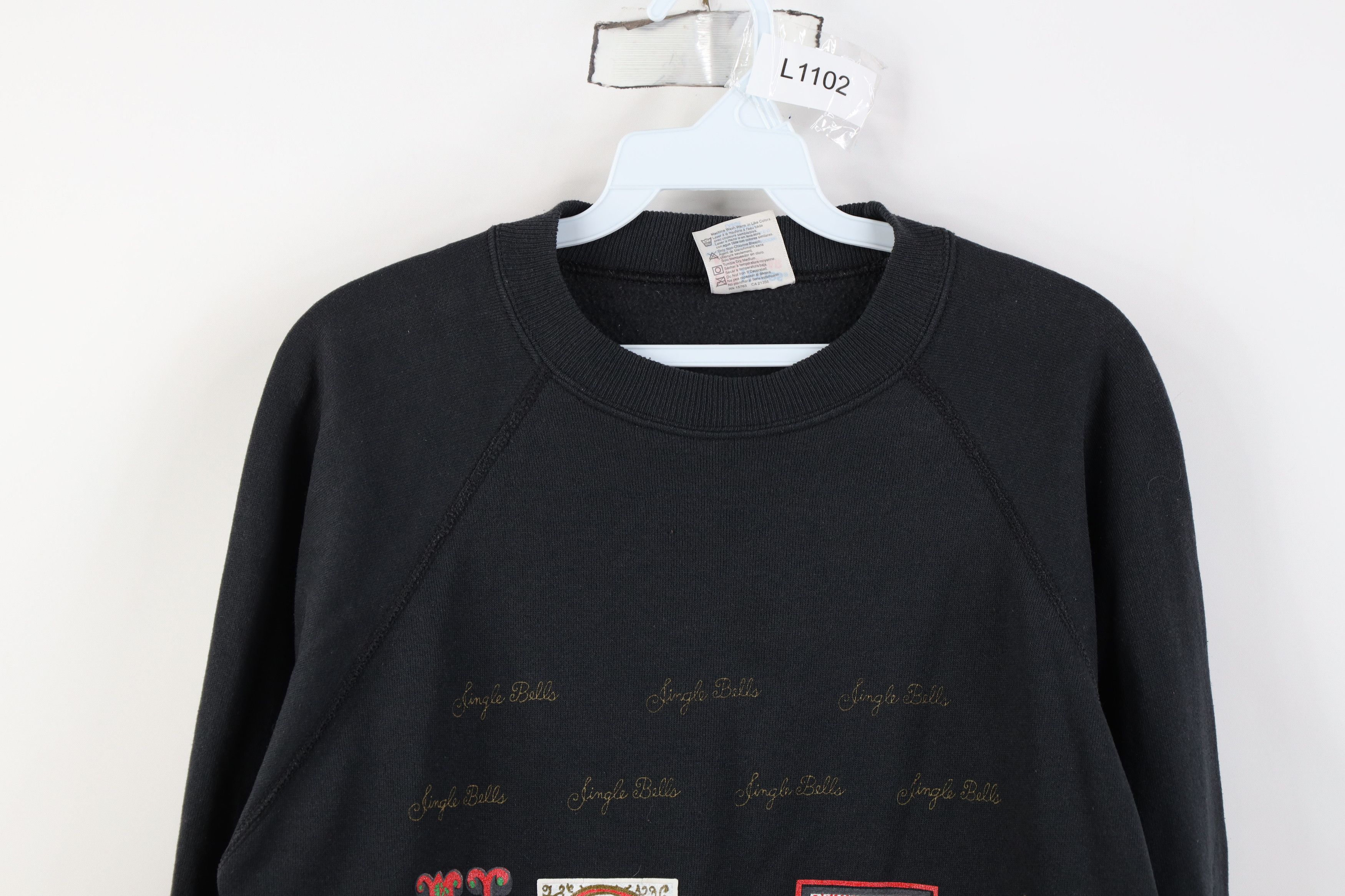 Vintage Vintage 90s Noel Santa Christmas Crewneck Sweatshirt USA Size L / US 10 / IT 46 - 2 Thumbnail