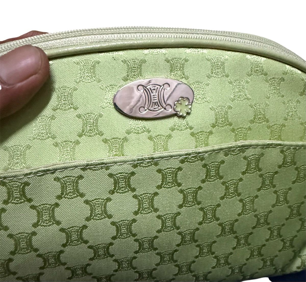 Celine Celine Macadam Vanity Pouch Wallet Light Green Vintage Size ONE SIZE - 7 Thumbnail