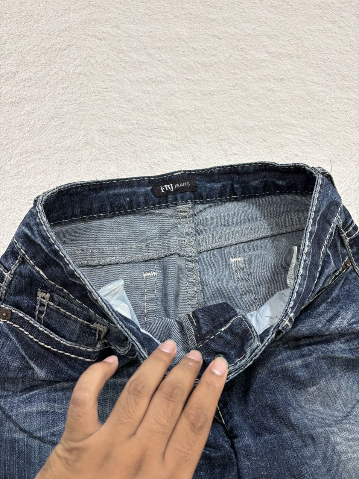Hysteric Glamour × If Six Was Nine × Le Grande Bleu (L.G.B.) 2000s FRJ japan Denim wash y2k style Size US 33 - 3 Thumbnail