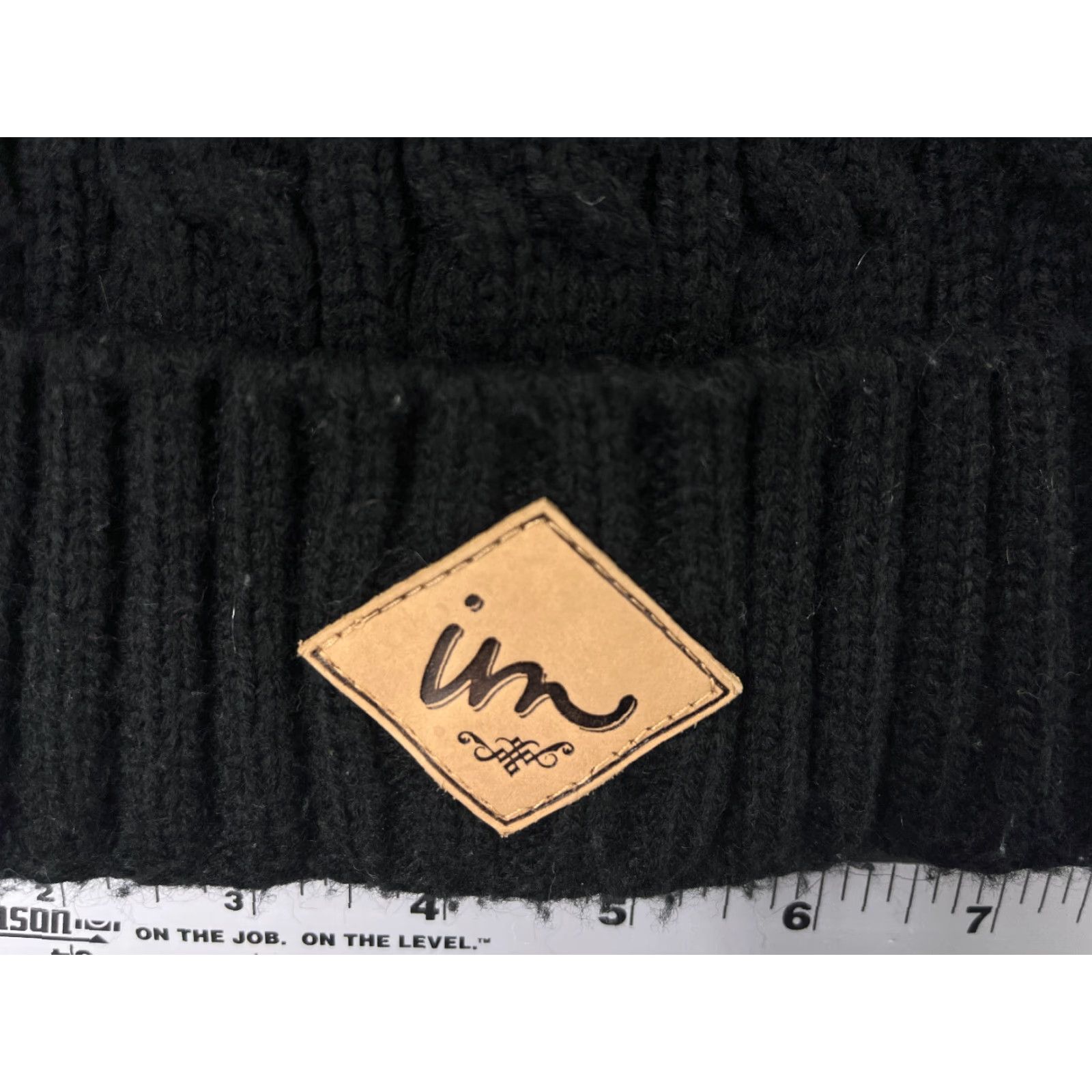 Imperial VINTAGE none? Imperial Motion Beanie Hat Adult One Size Black Acrylic Knit Ski Snow Logo Beanie Mens Womens Unisex 90s Winter Cap Size ONE SIZE - 2 Thumbnail