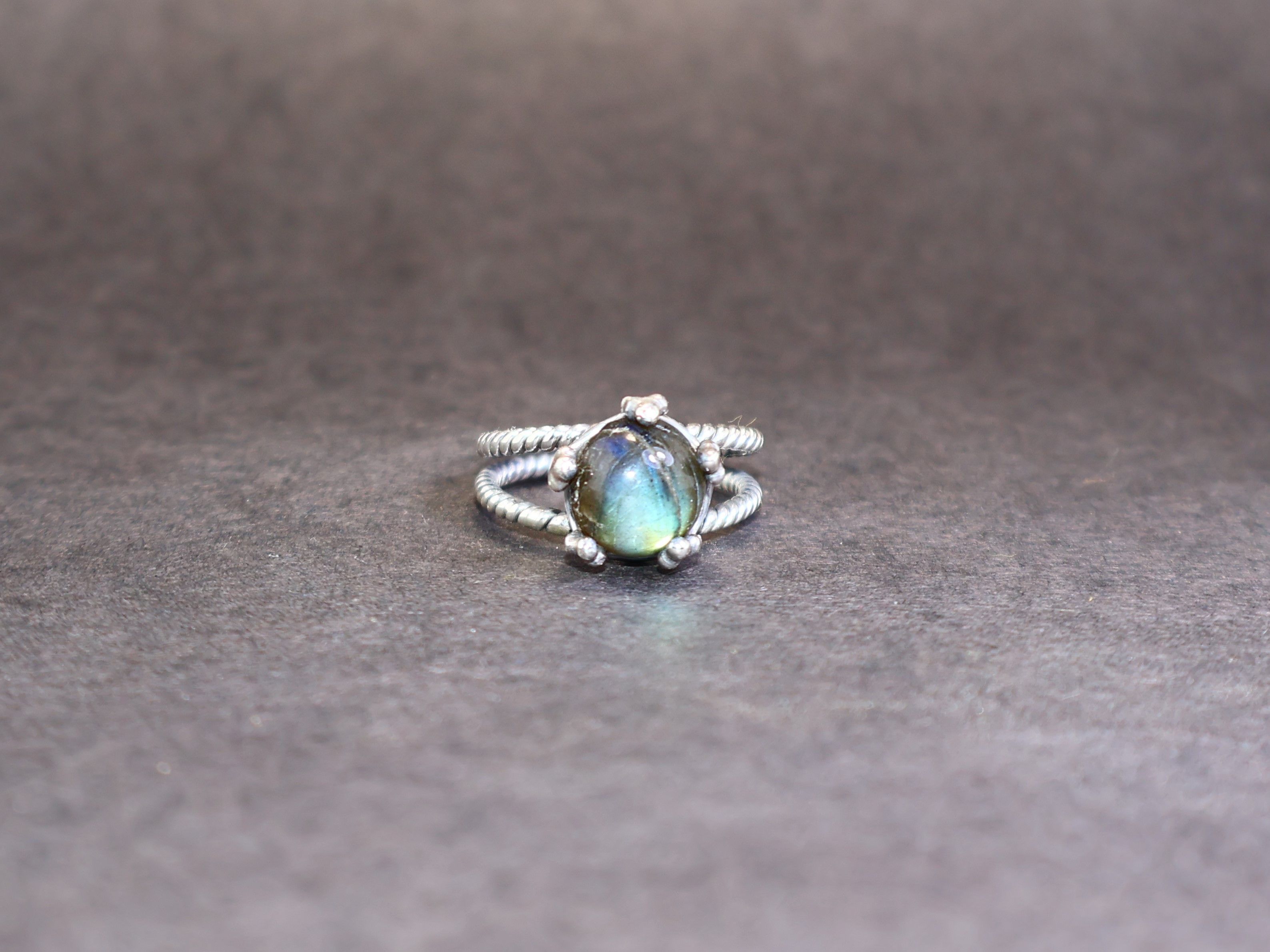 Handmade Labradorite Ring, Handmade Women Ring, Sterling Silver Ring, Size ONE SIZE - 1 Thumbnail
