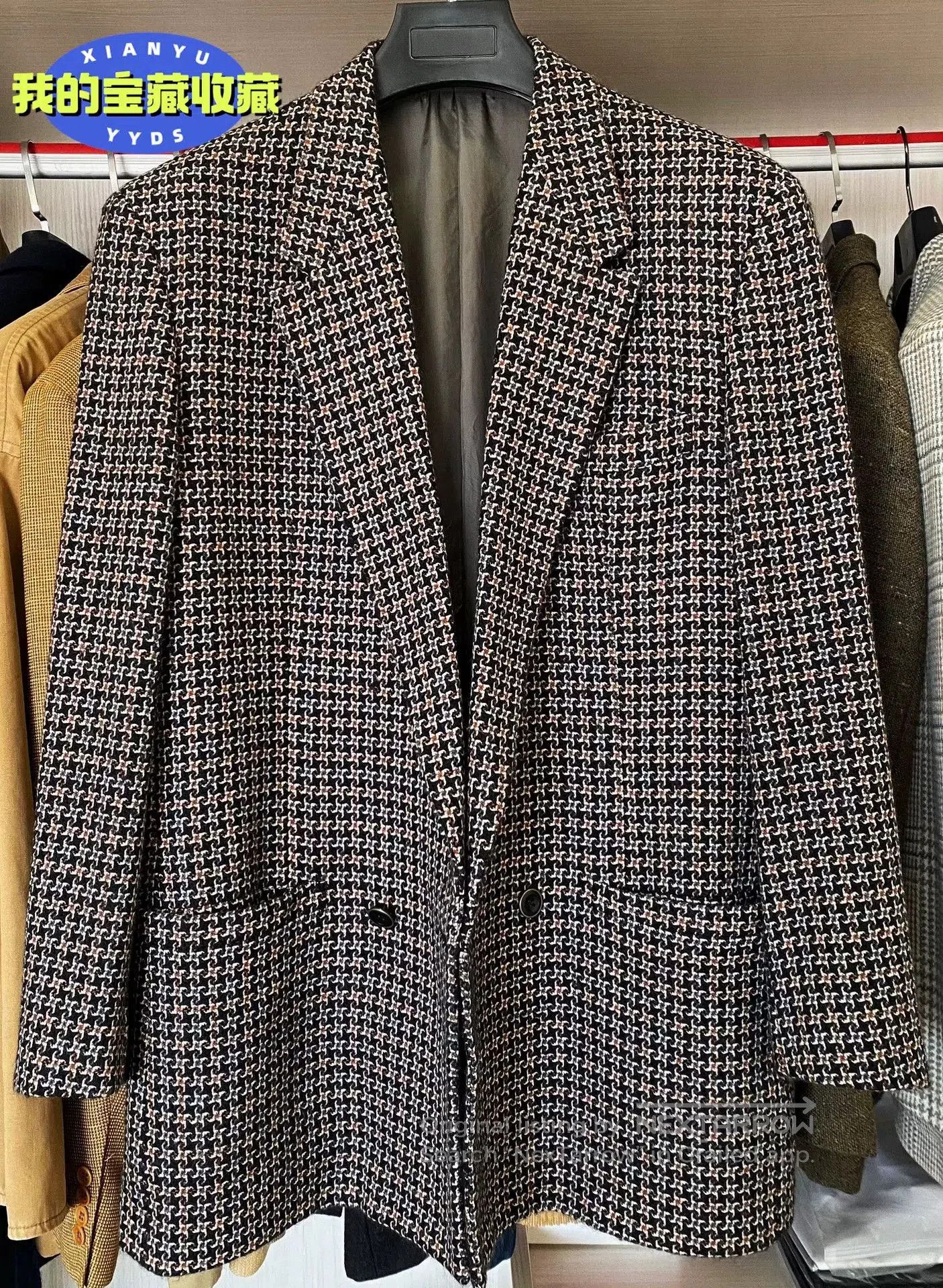 Barena Venezia Italian BARREAUX Plaid Wool Cashmere Blazer. Size US M / EU 48-50 / 2 - 1 Thumbnail