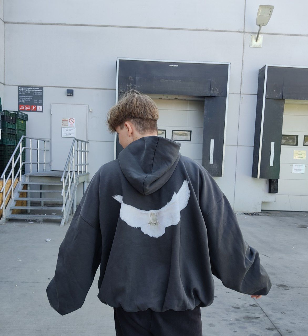 Balenciaga 🕊️Yzy Yeezy Gap Balenciaga Dove Gray hoodie | Grailed