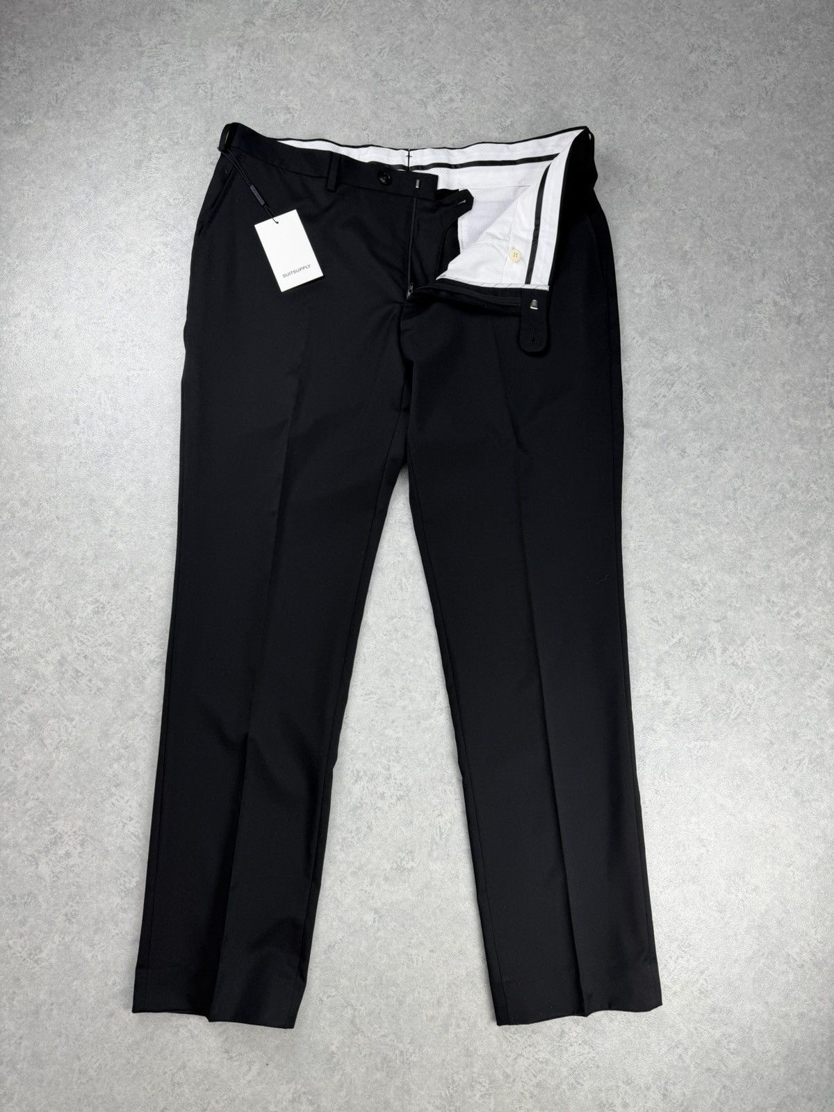 Suitsupply Suitsupply Brescia Wool Trousers W42 Black 29/42S Size 42R - 8 Thumbnail