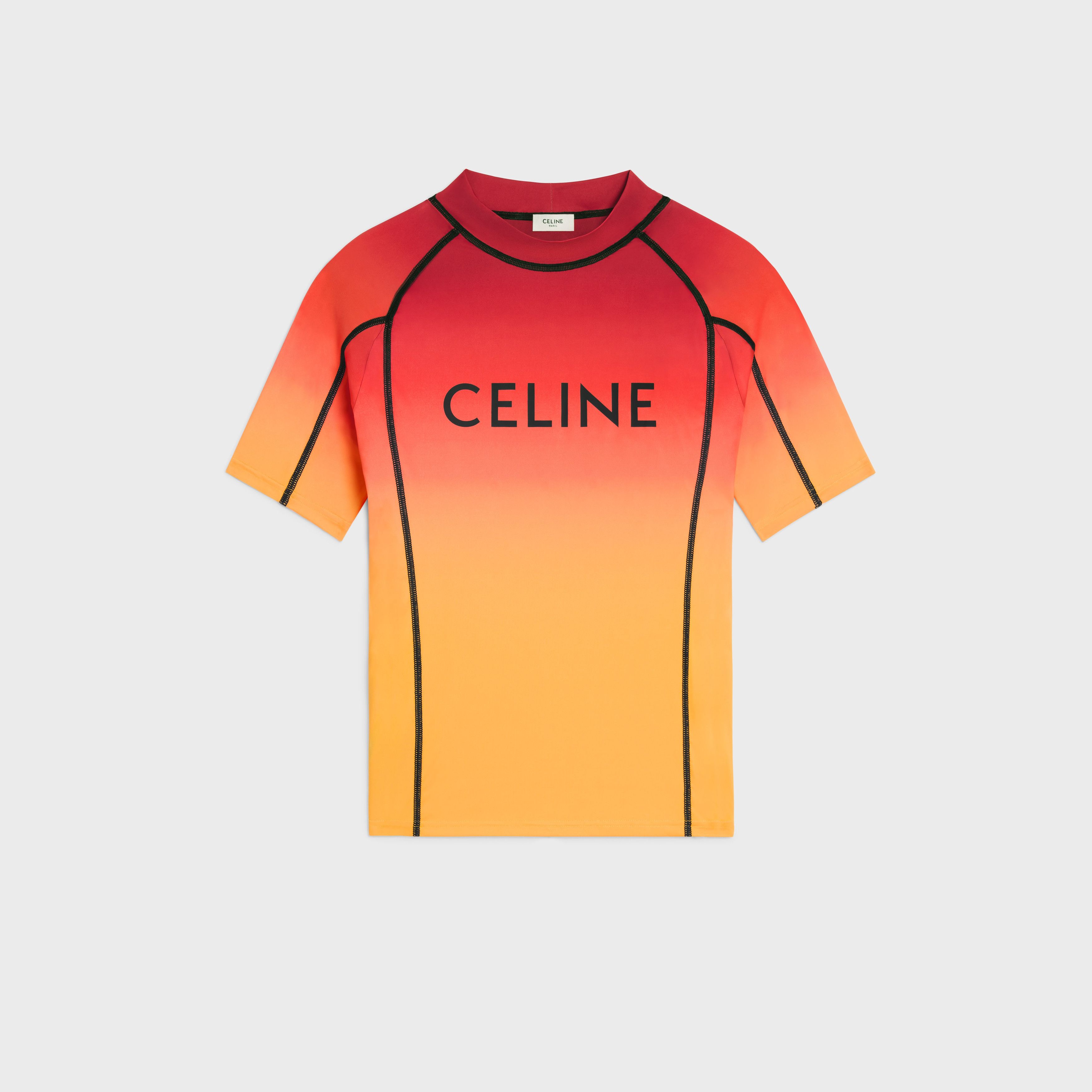 celine surf t-shirt in sunset lycra