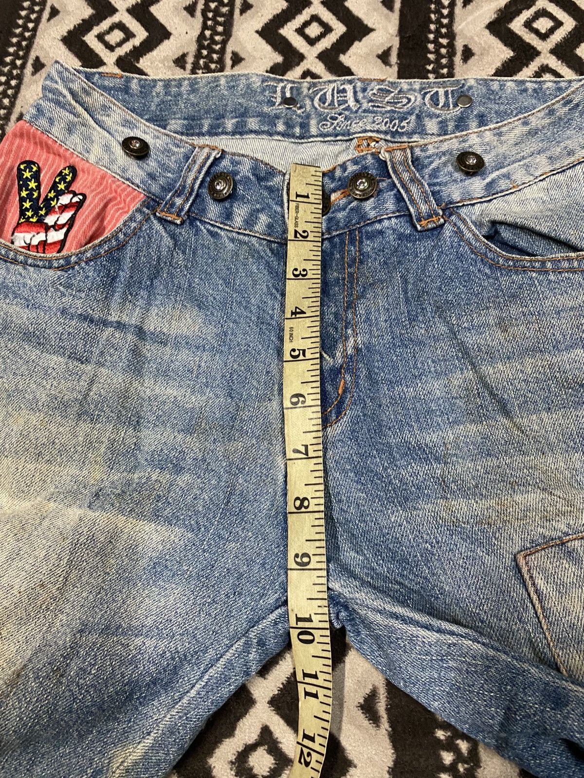 Designer × Japanese Brand Lust Patch Jeans Size 29" - 10 Thumbnail