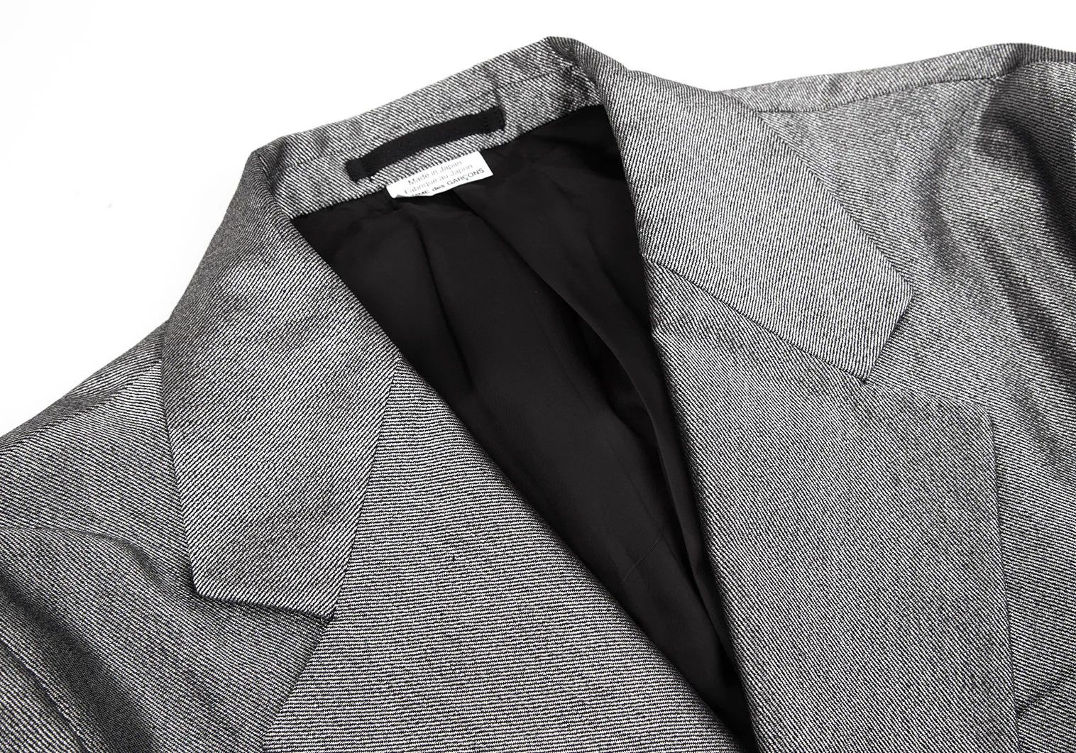 Comme des Garcons Homme Plus Metallic Hook Button Jacket in Silver, Size M Size US M / EU 48-50 / 2 - 3 Thumbnail