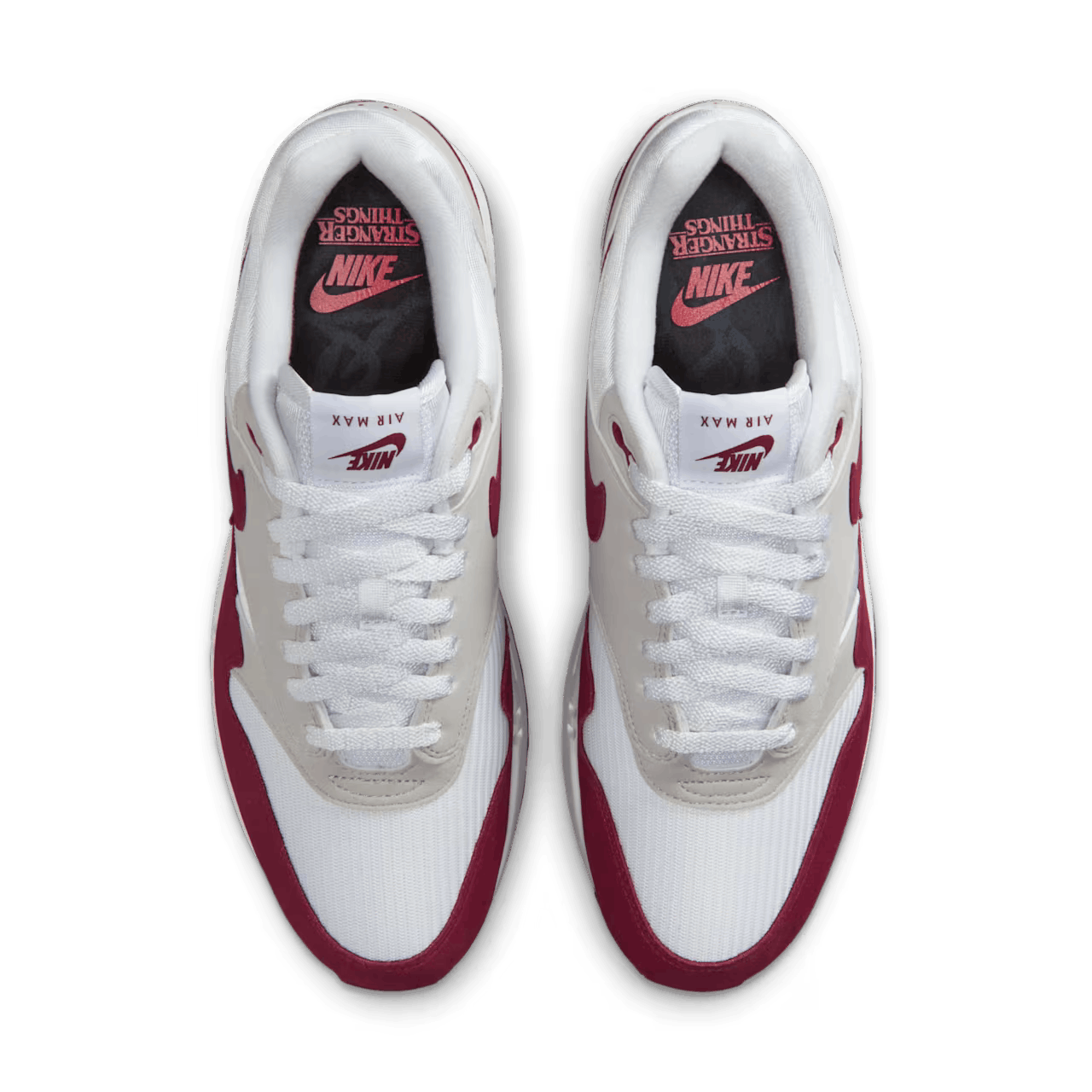 Nike Air Max 1 '87 x Stranger Things Team Maroon and Neutral Grey Size US 6 / EU 39 - 5 Thumbnail